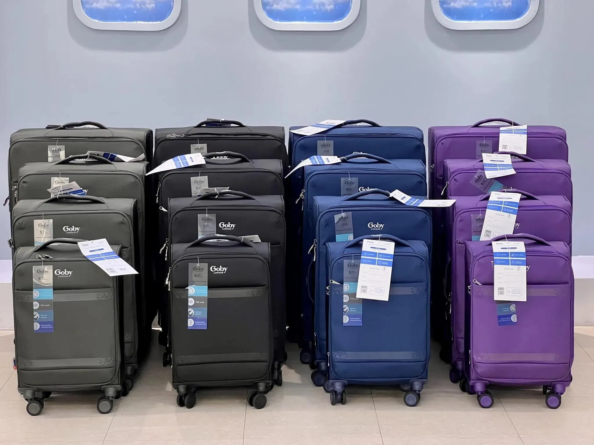 Gobby London Soft Luggage 4pcs Set