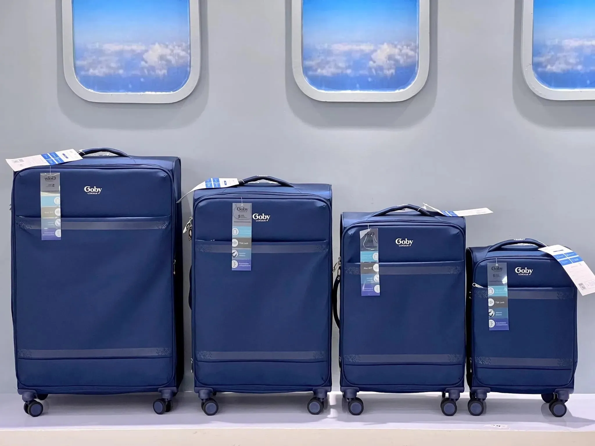 Gobby London Soft Luggage 4pcs Set