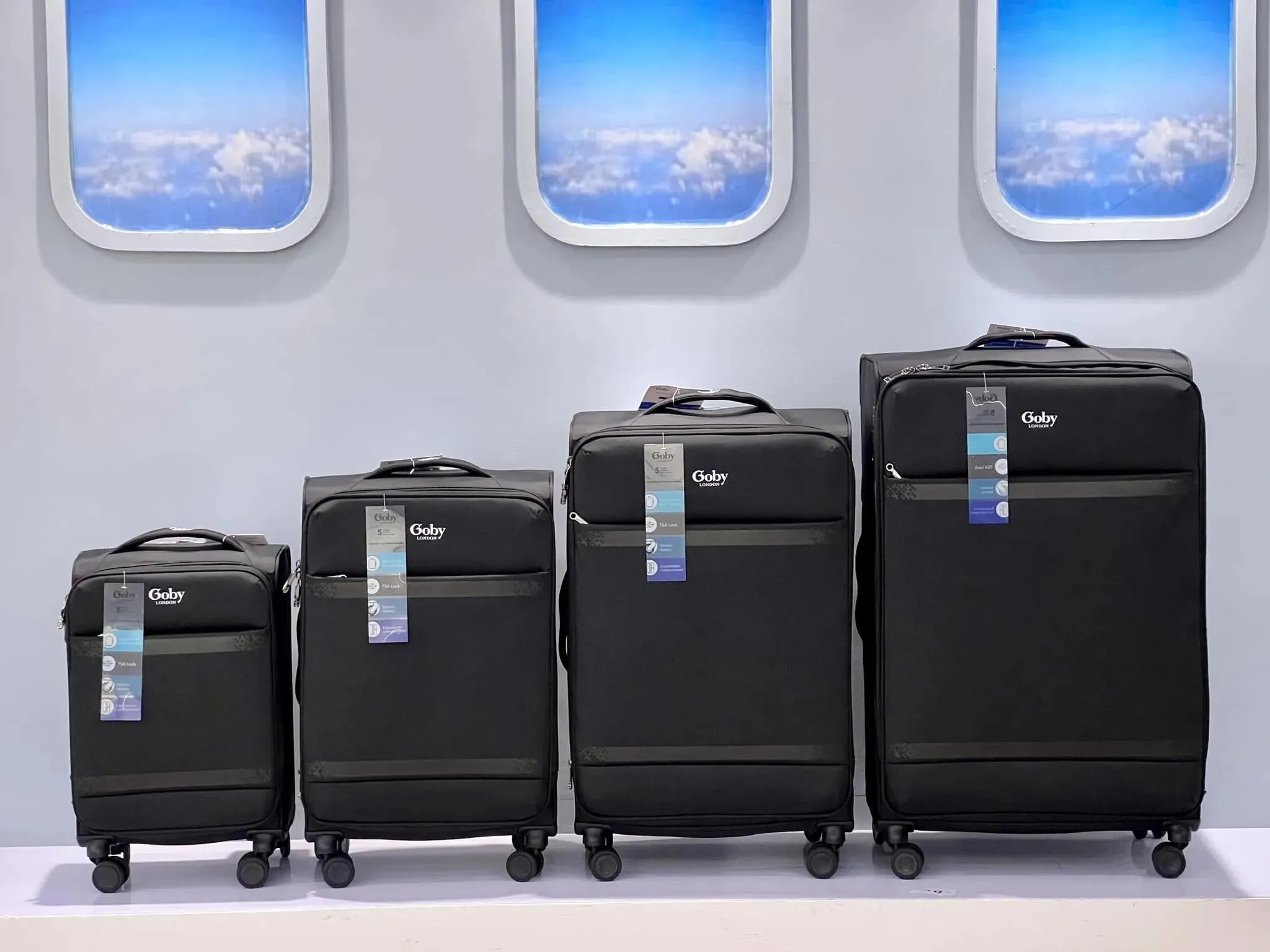 Gobby London Soft Luggage 4pcs Set