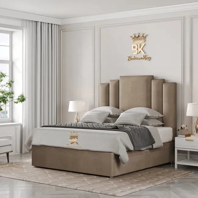 Hartley Deluxe Bed Frame Choose Ottoman Gaslift or Divan Drawers