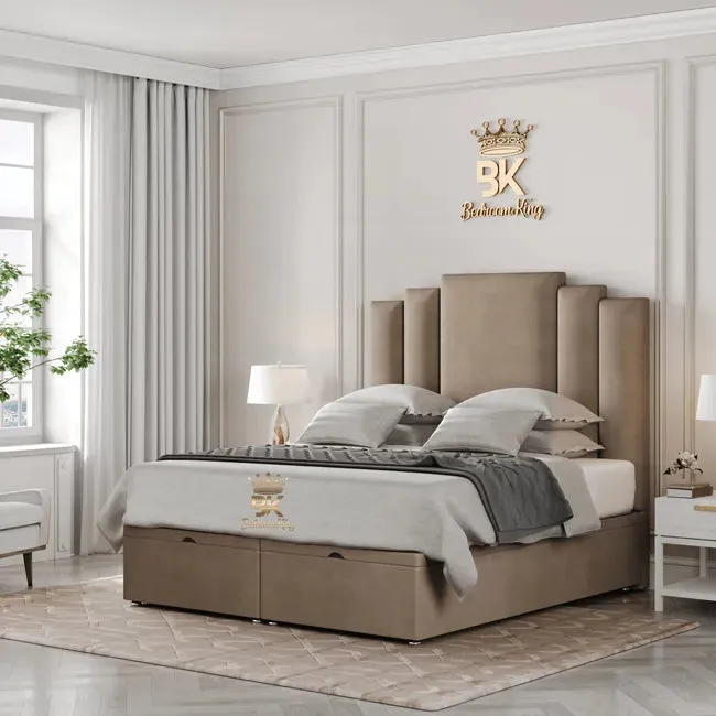 Hartley Deluxe Bed Frame Choose Ottoman Gaslift or Divan Drawers