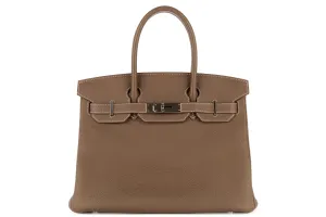 Hermès  Birkin 30			Togo	Etoupe	PHW