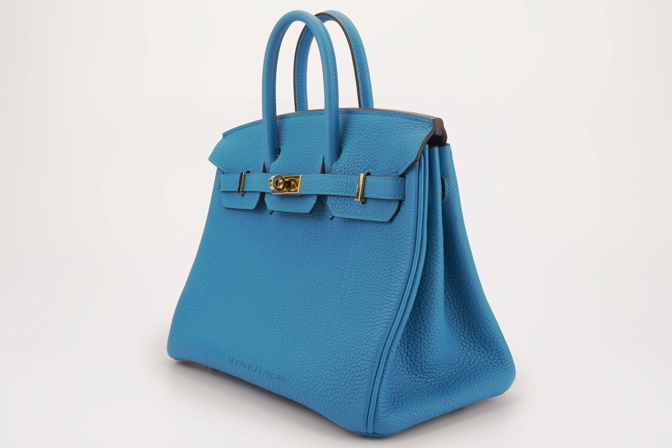 Hermès Birkin 25 Retourne Togo Blue Zanzibar GHW