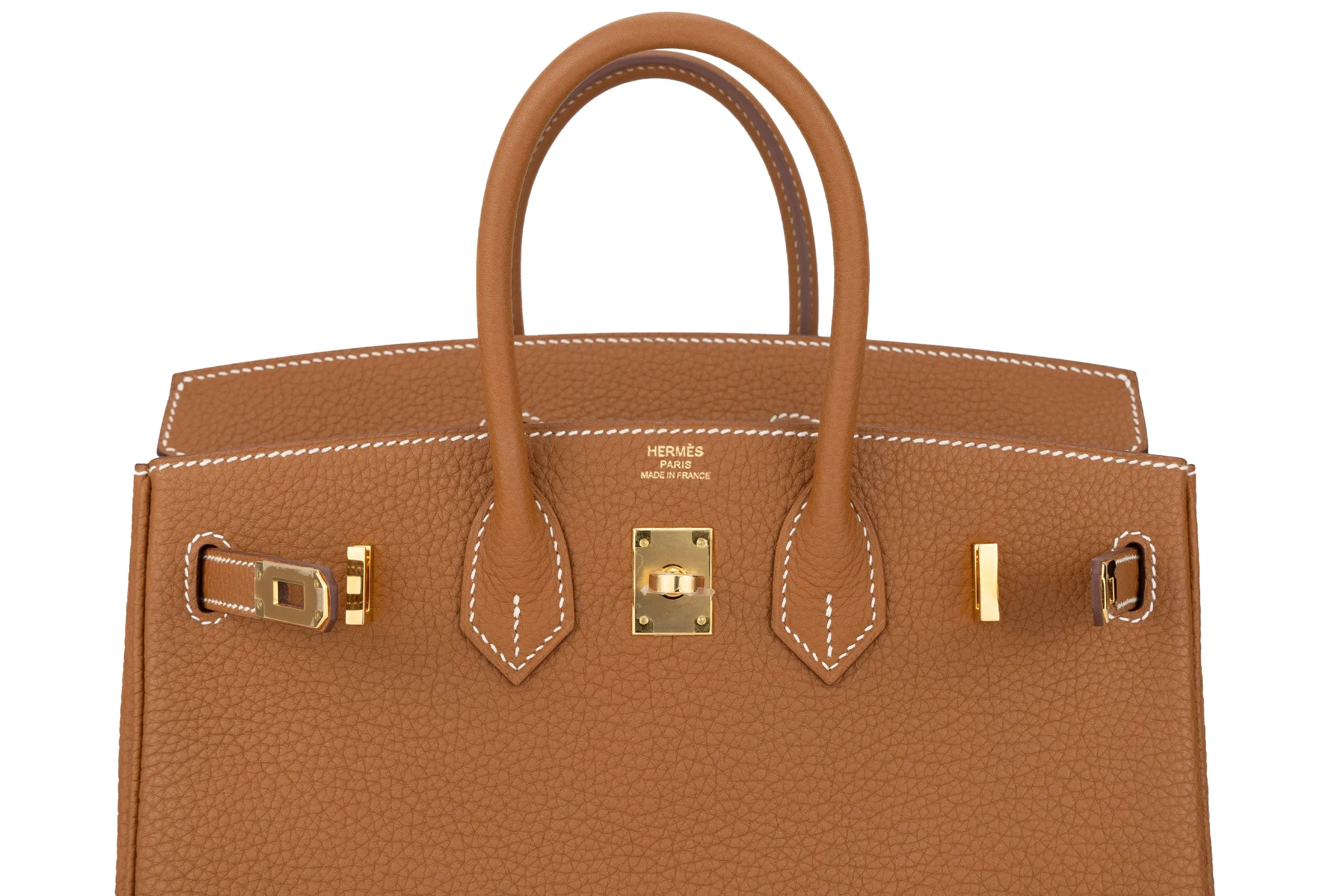 Hermès Birkin 25 Retourne Togo Gold GHW