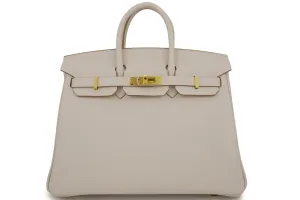 Hermès Birkin 25 Retourne Togo Gris Perle GHW