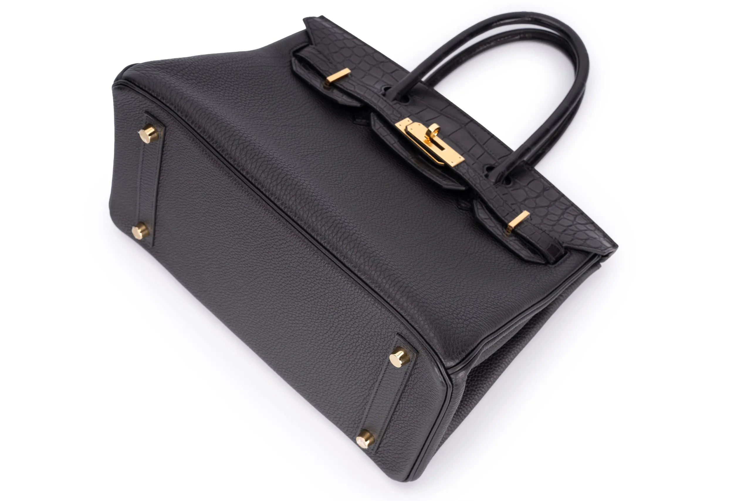 Hermès Birkin 30 Alligator Touch Veau Togo Black GHW