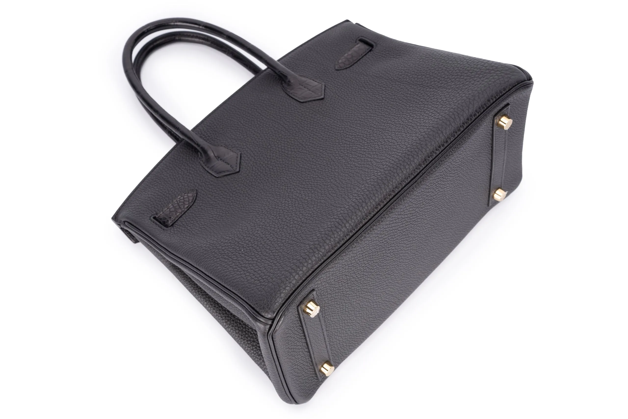 Hermès Birkin 30 Alligator Touch Veau Togo Black GHW