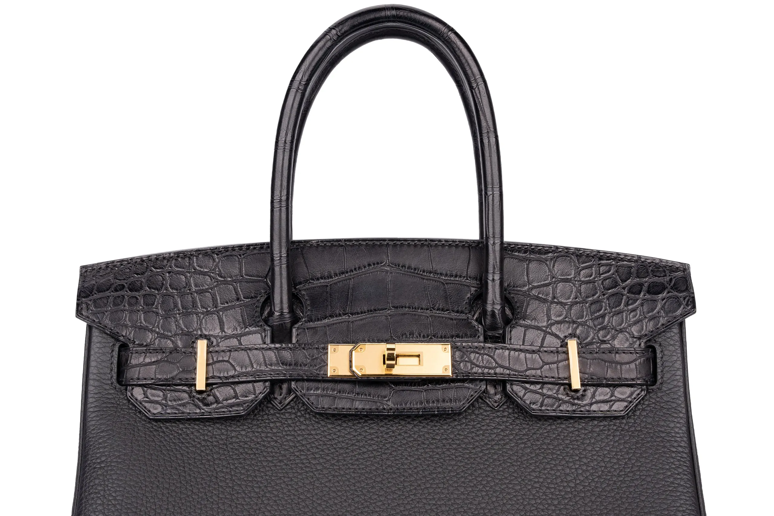 Hermès Birkin 30 Alligator Touch Veau Togo Black GHW