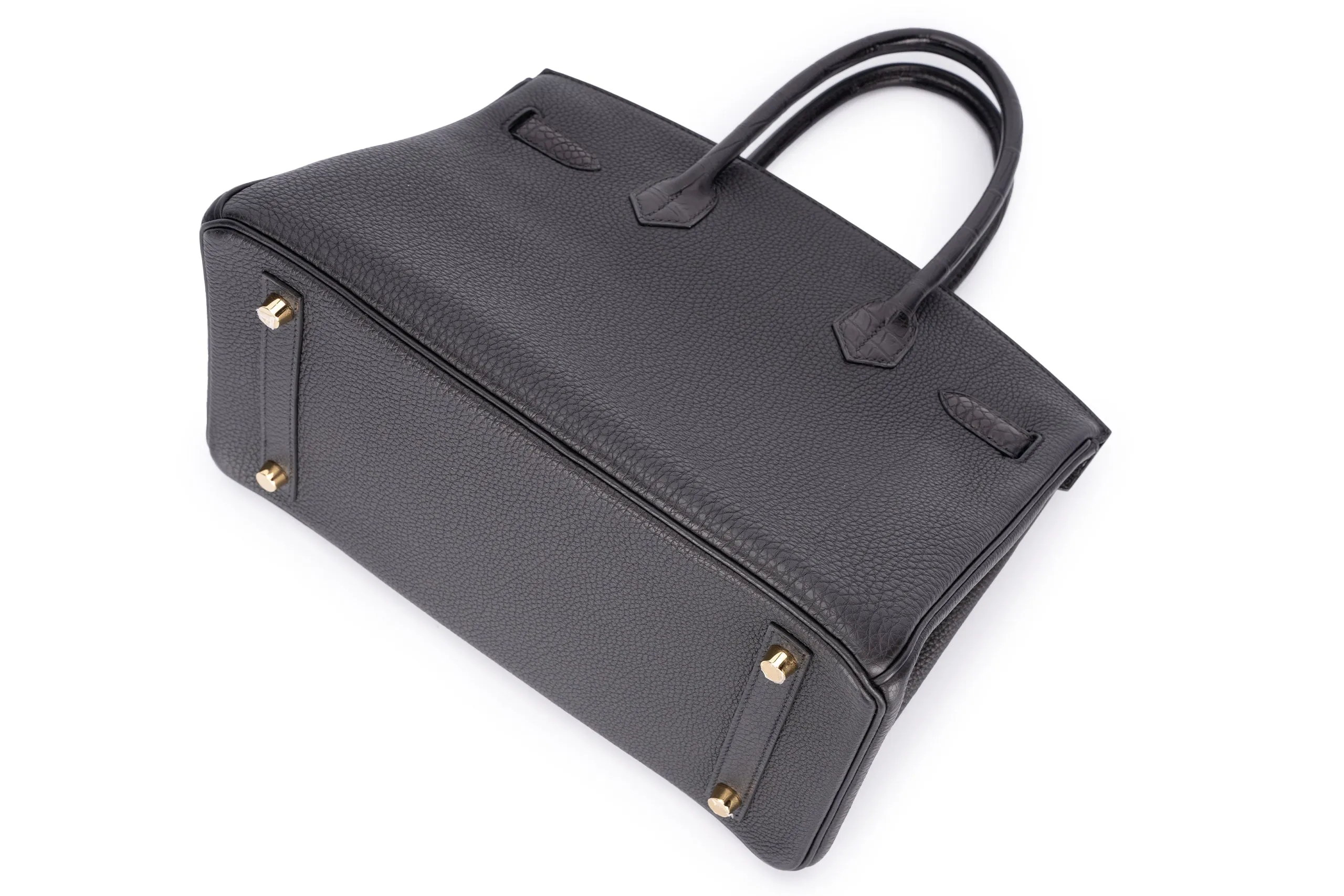 Hermès Birkin 30 Alligator Touch Veau Togo Black GHW
