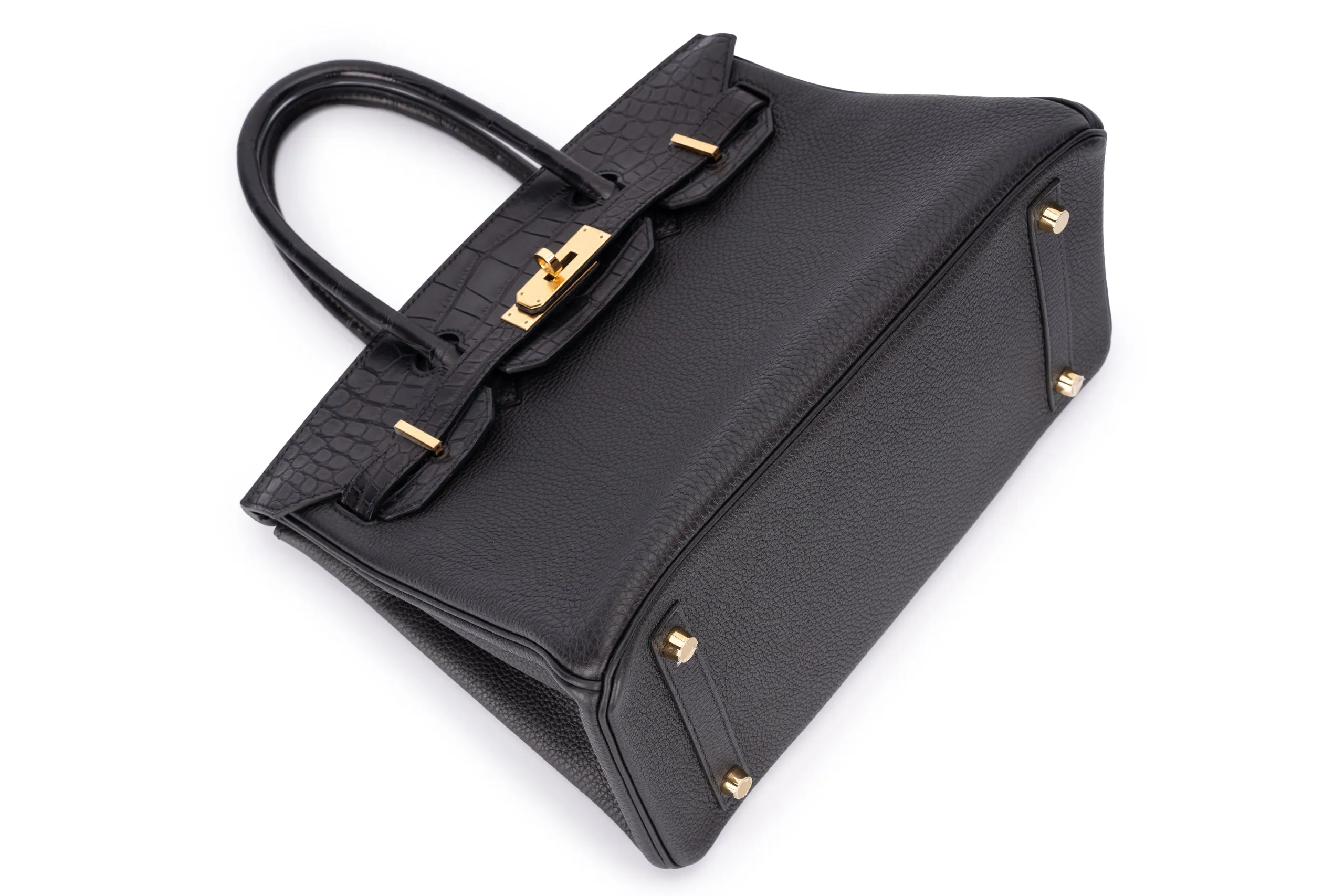 Hermès Birkin 30 Alligator Touch Veau Togo Black GHW