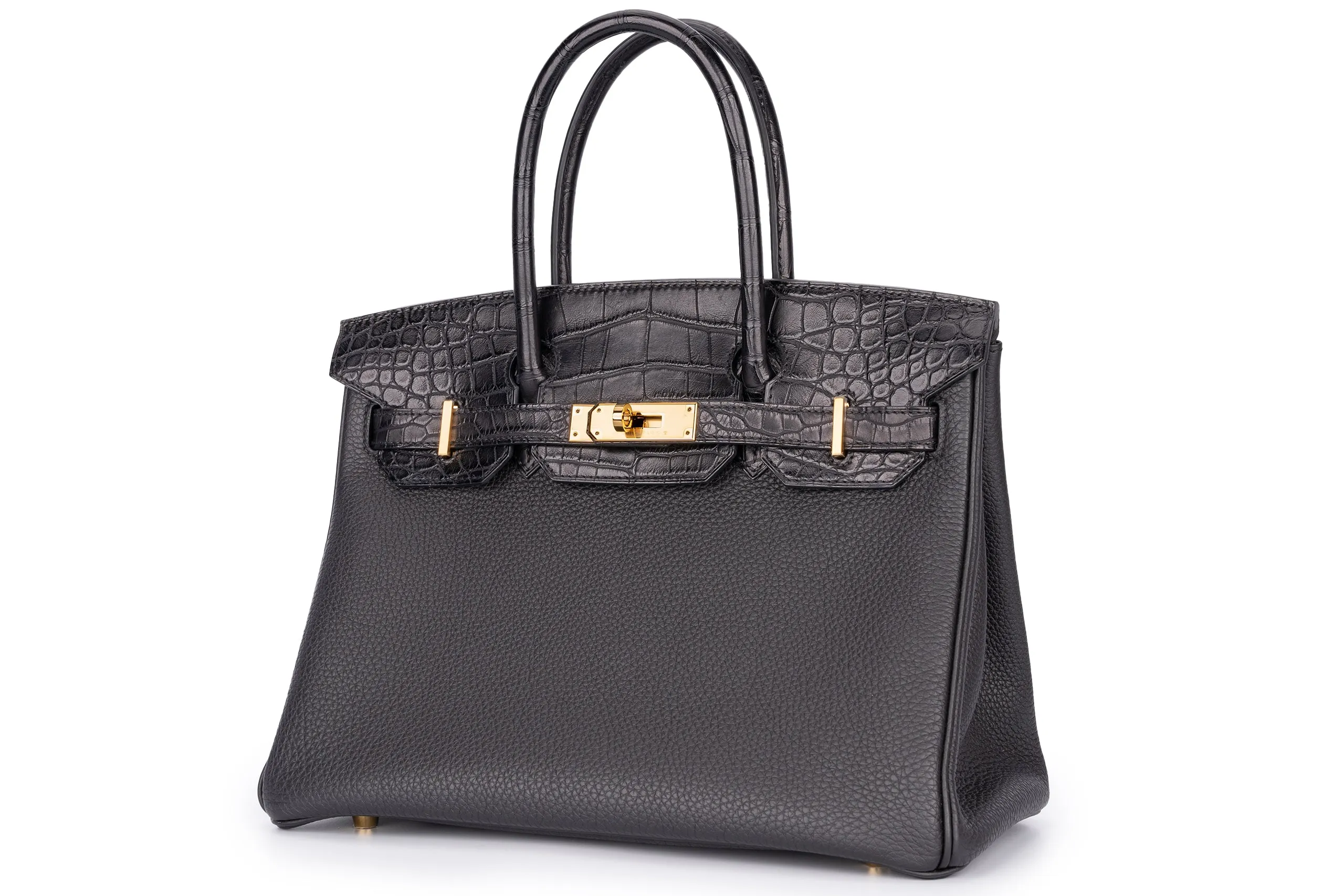 Hermès Birkin 30 Alligator Touch Veau Togo Black GHW