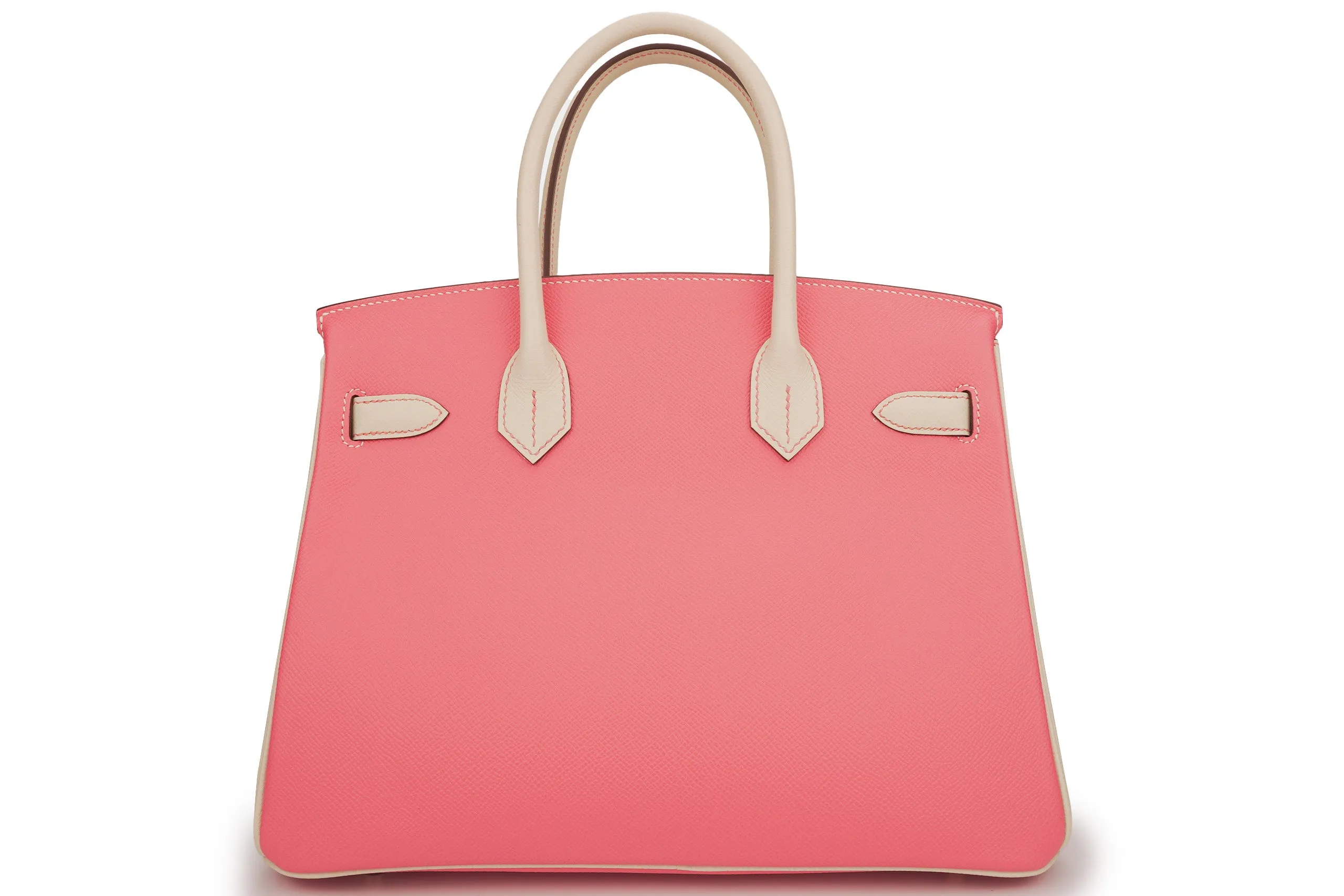 Hermès Birkin 30 Hss Epsom Craie/Azalee GHW