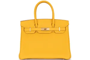 Hermès Birkin 30 Togo Jaune Ambre GHW