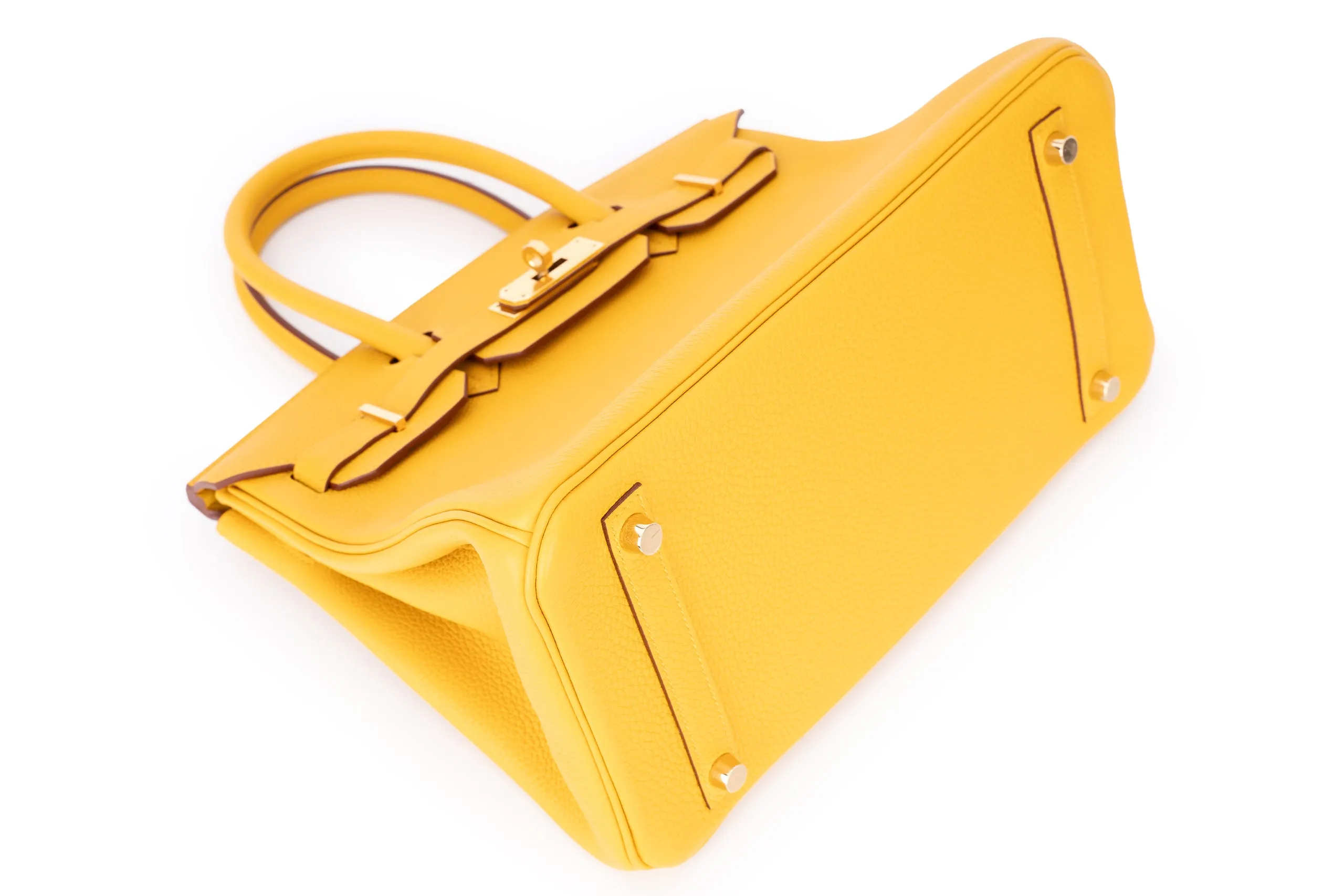 Hermès Birkin 30 Togo Jaune Ambre GHW