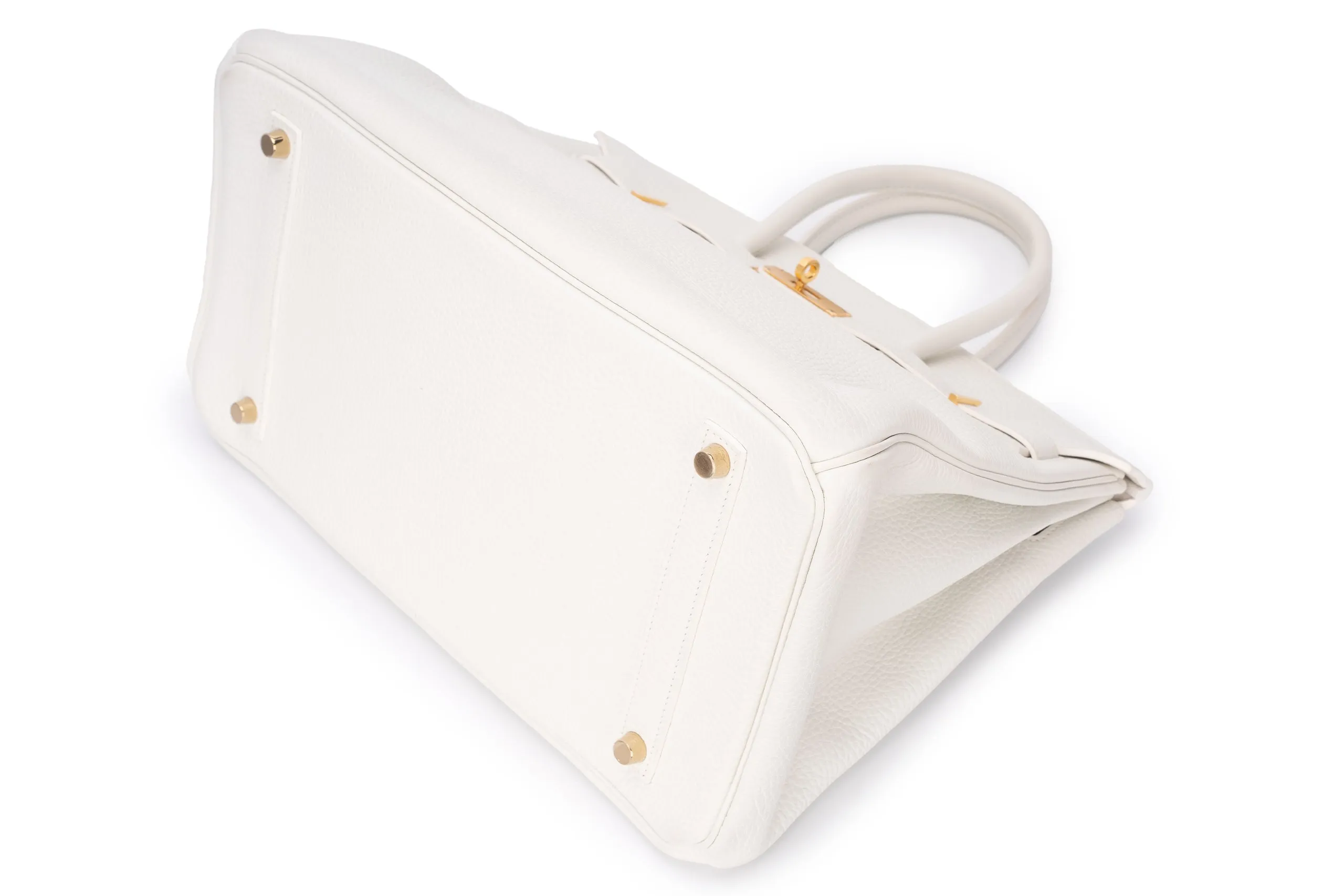 Hermès Birkin 35 Retourne Clemence White GHW