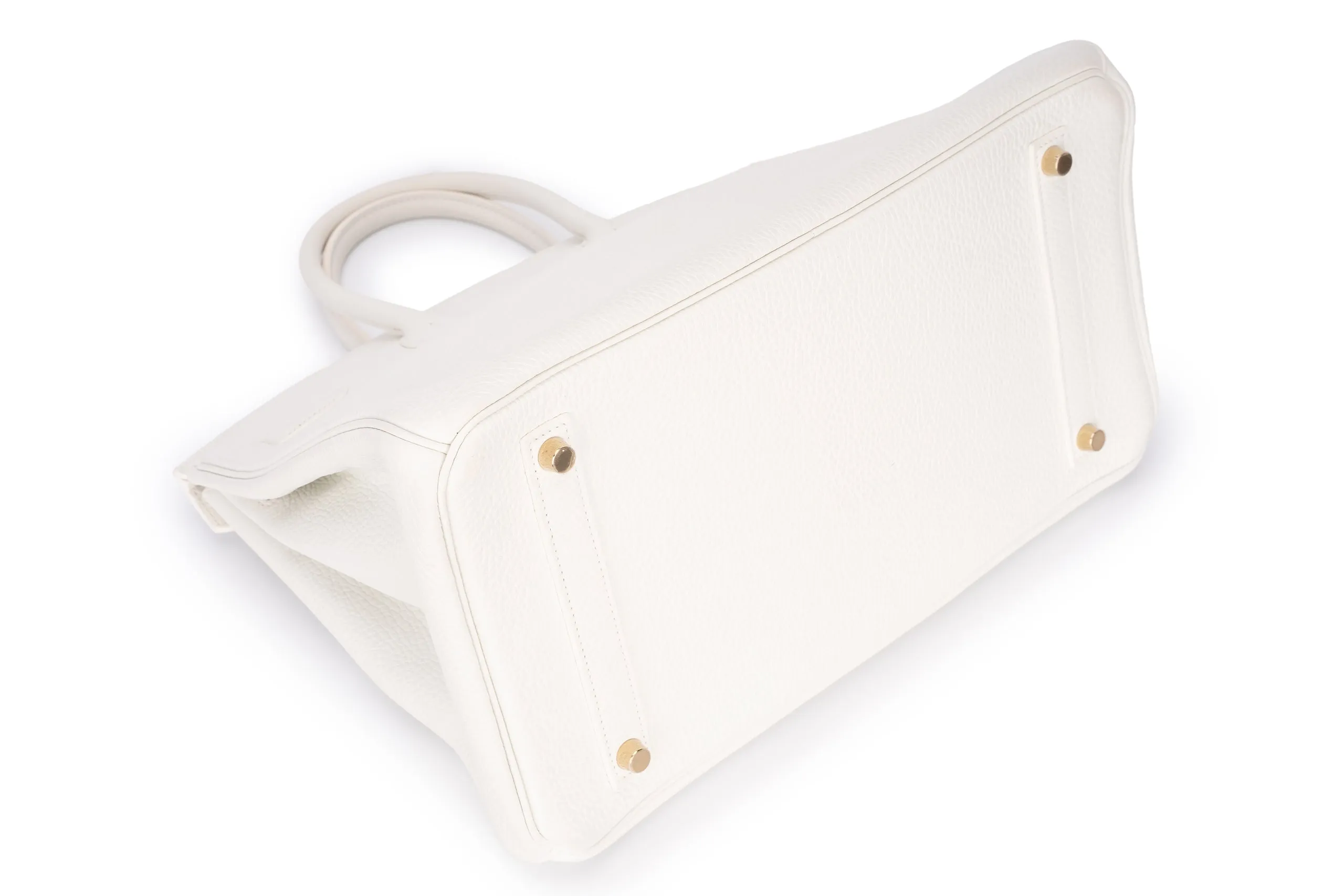 Hermès Birkin 35 Retourne Clemence White GHW