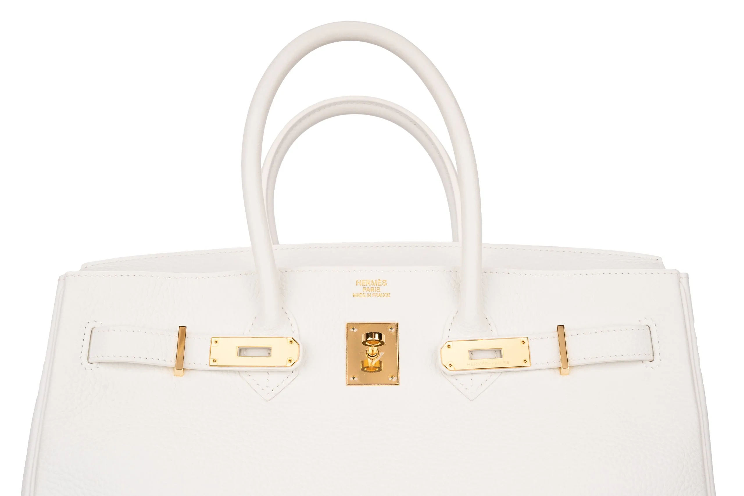Hermès Birkin 35 Retourne Clemence White GHW