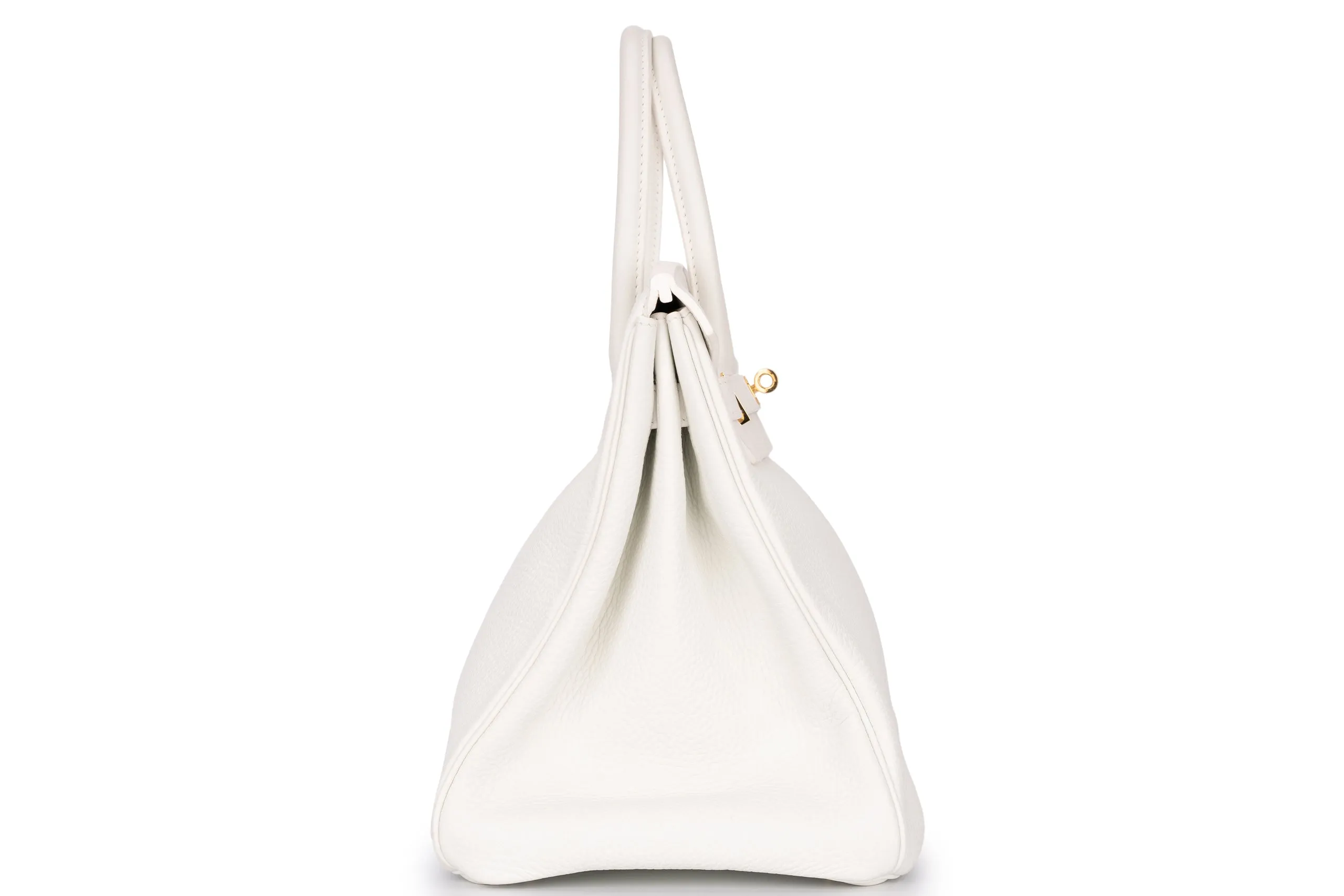 Hermès Birkin 35 Retourne Clemence White GHW