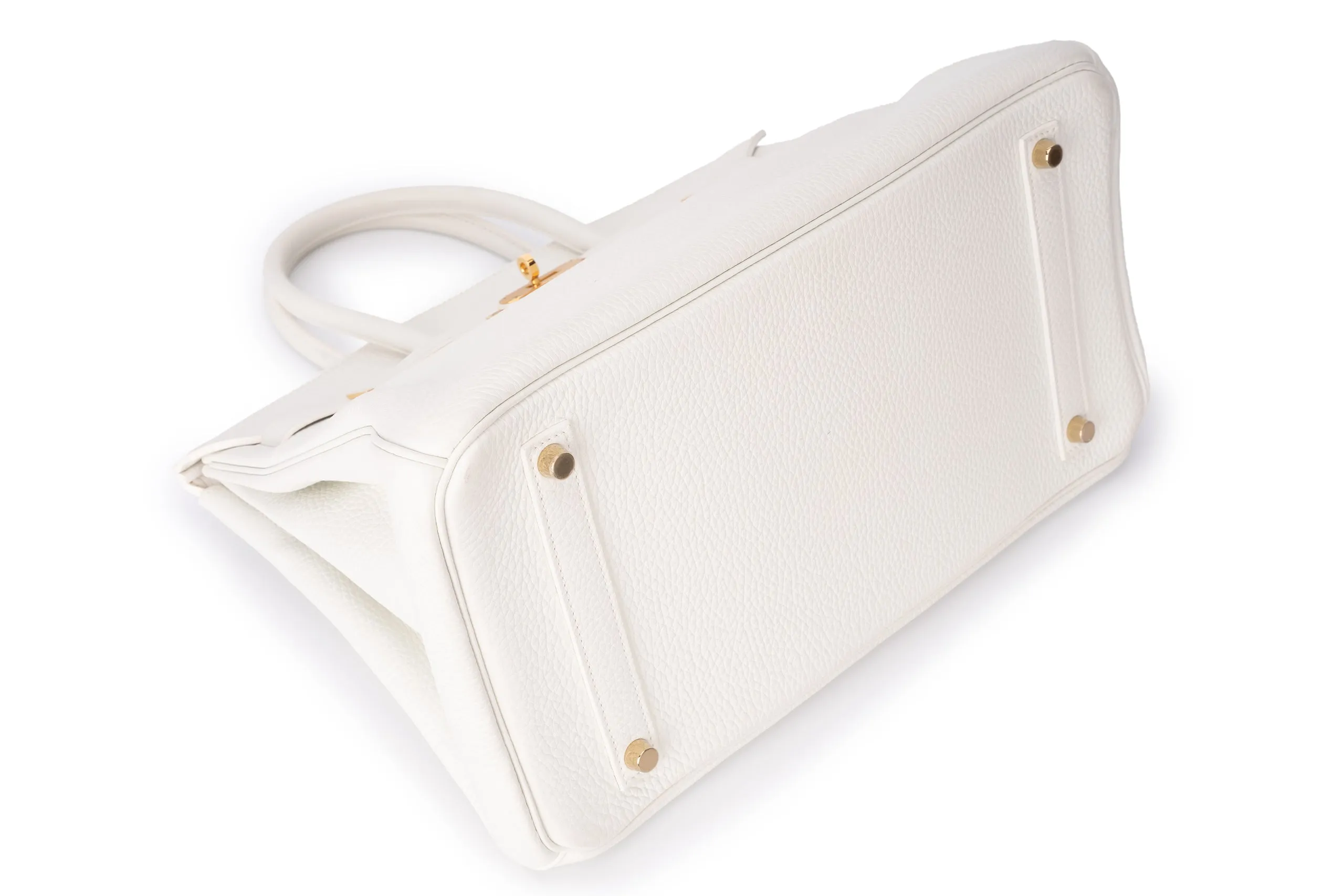Hermès Birkin 35 Retourne Clemence White GHW