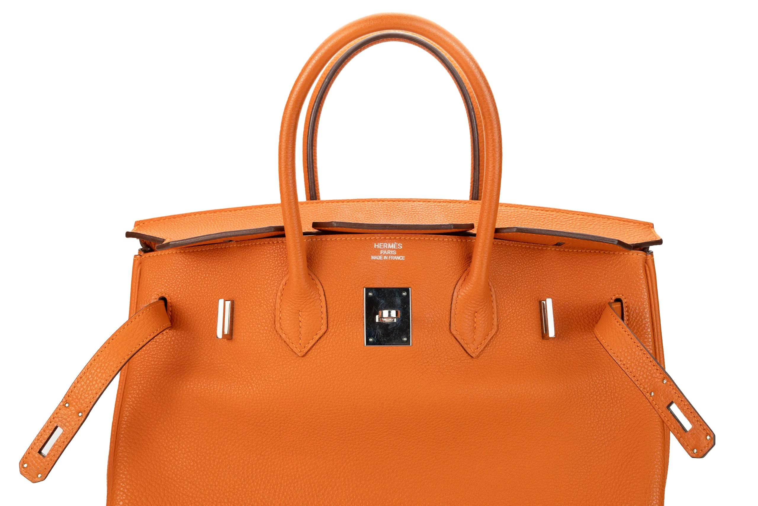 Hermès Birkin 35 Retourne Togo Orange PHW