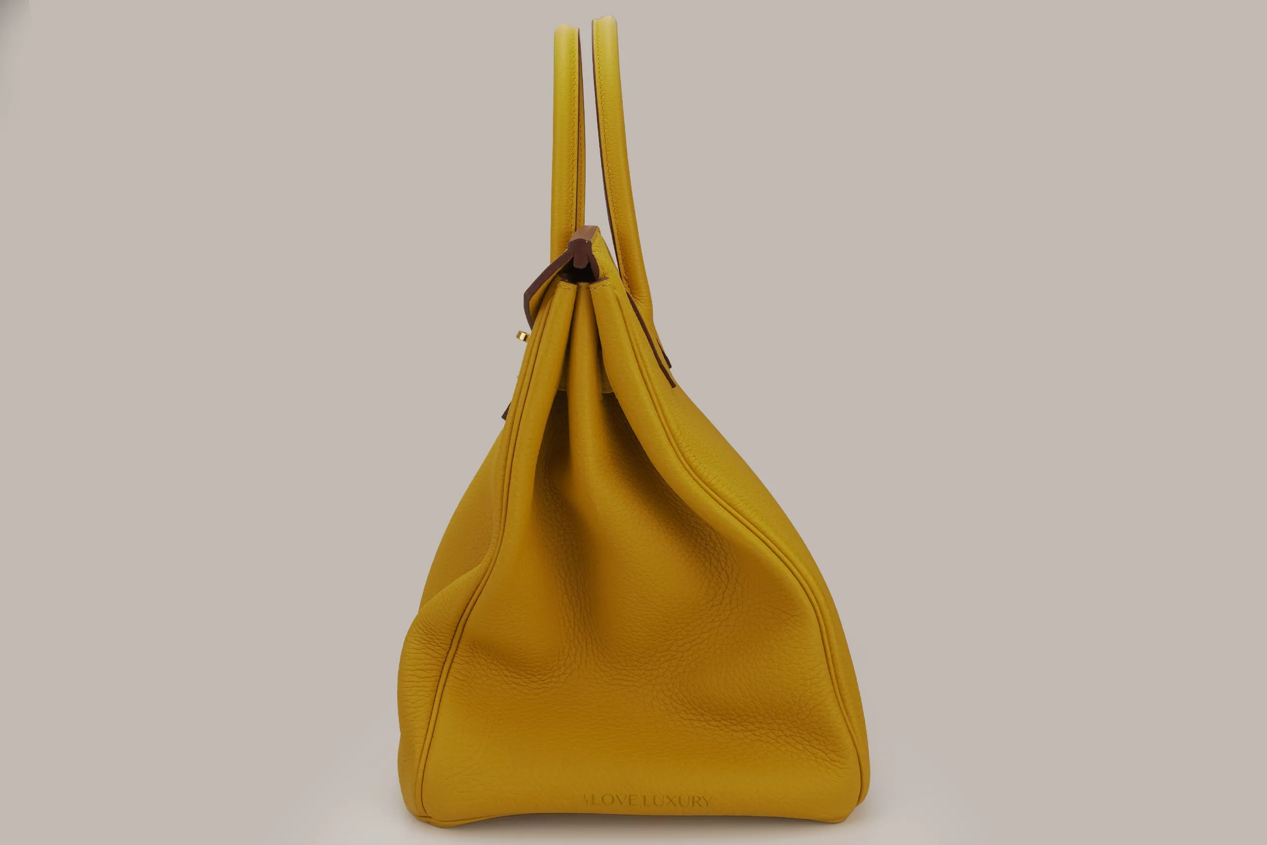 Hermès Birkin 35 Togo leather Jaune Ambre GHW 2018