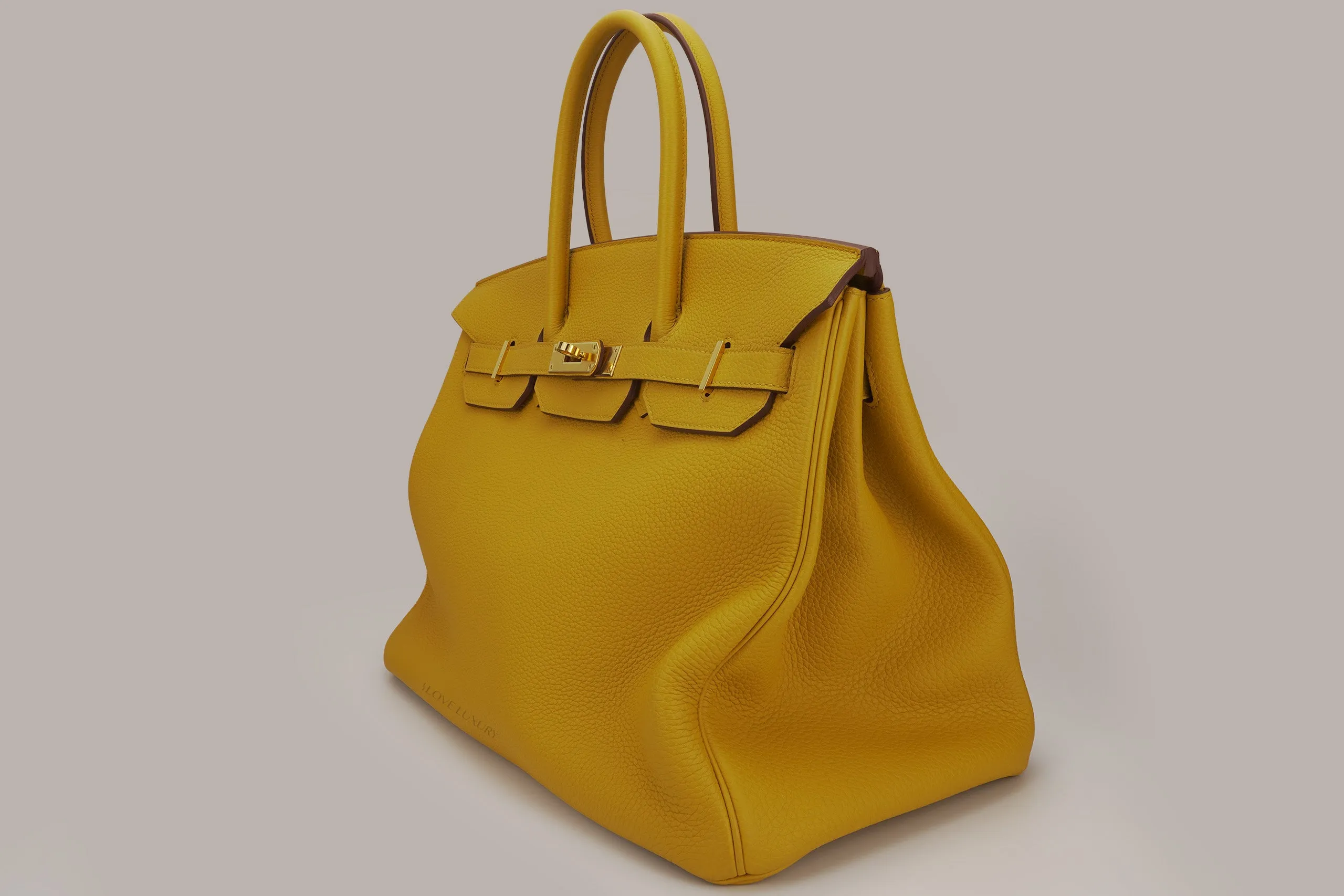 Hermès Birkin 35 Togo leather Jaune Ambre GHW 2018