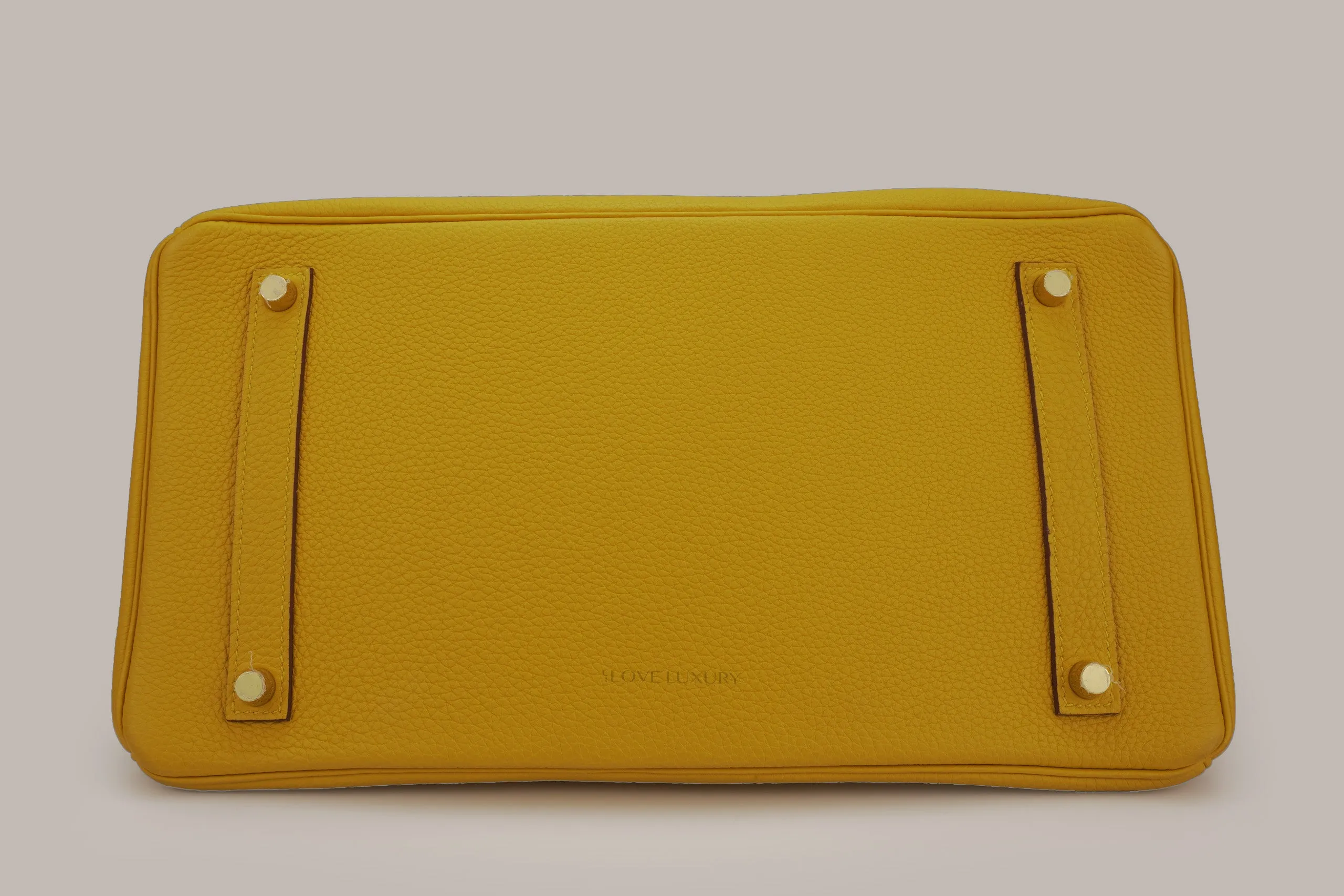 Hermès Birkin 35 Togo leather Jaune Ambre GHW 2018
