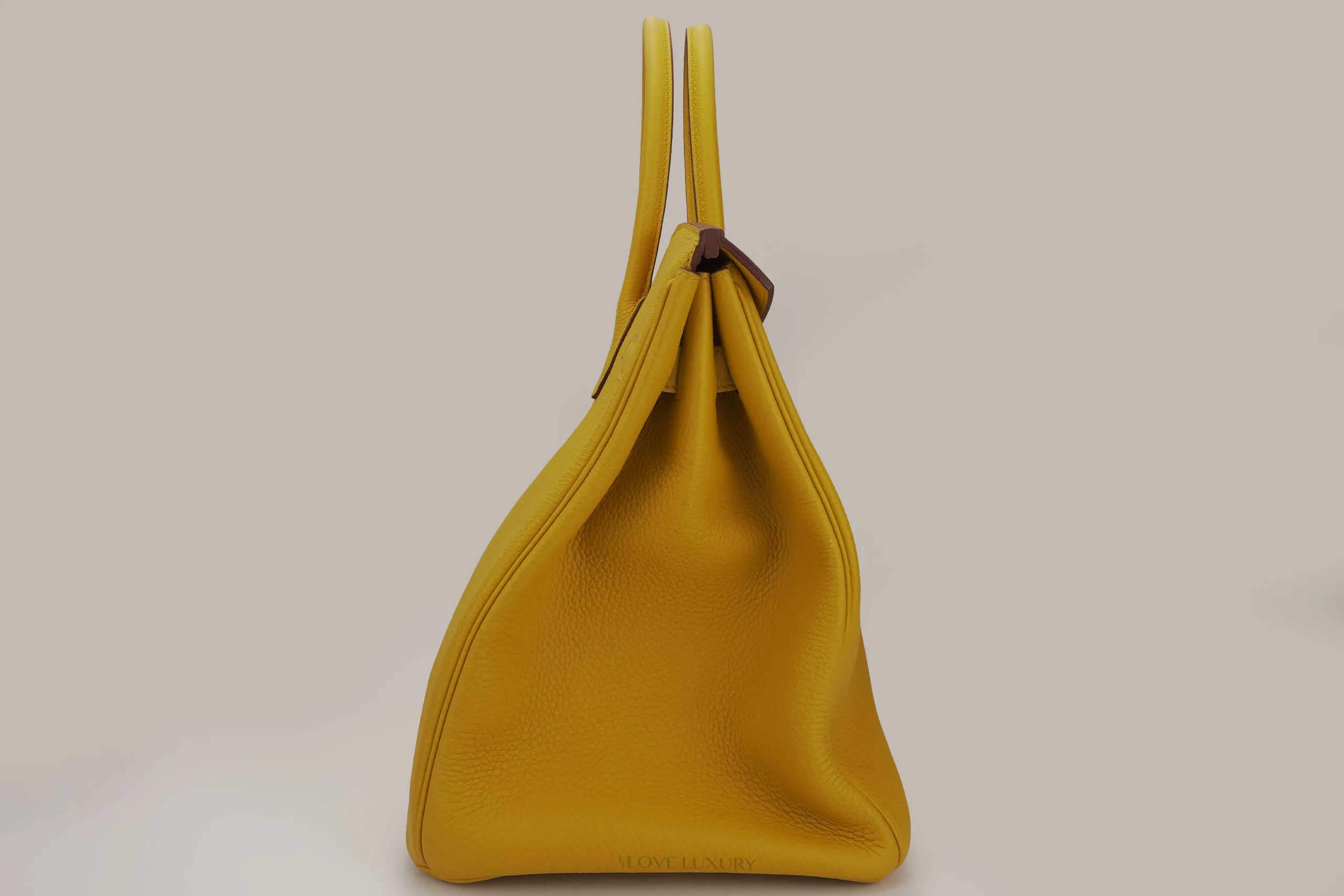 Hermès Birkin 35 Togo leather Jaune Ambre GHW 2018