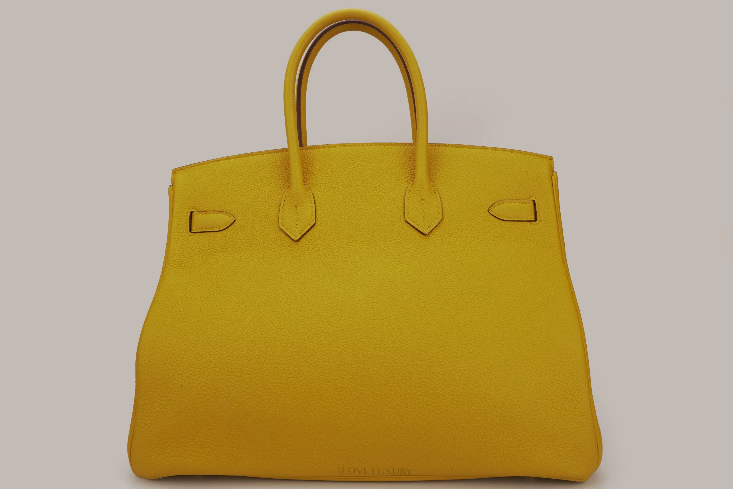 Hermès Birkin 35 Togo leather Jaune Ambre GHW 2018