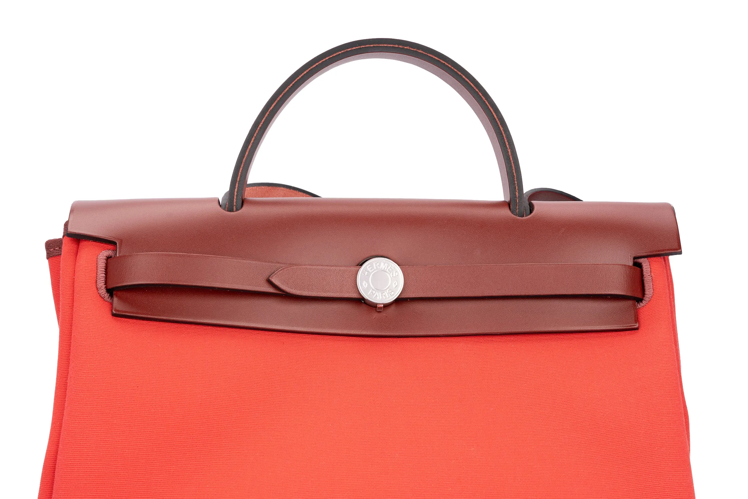 Hermès Herbag Zip 31 Vache Hunter Rouge H Boungainville PHW