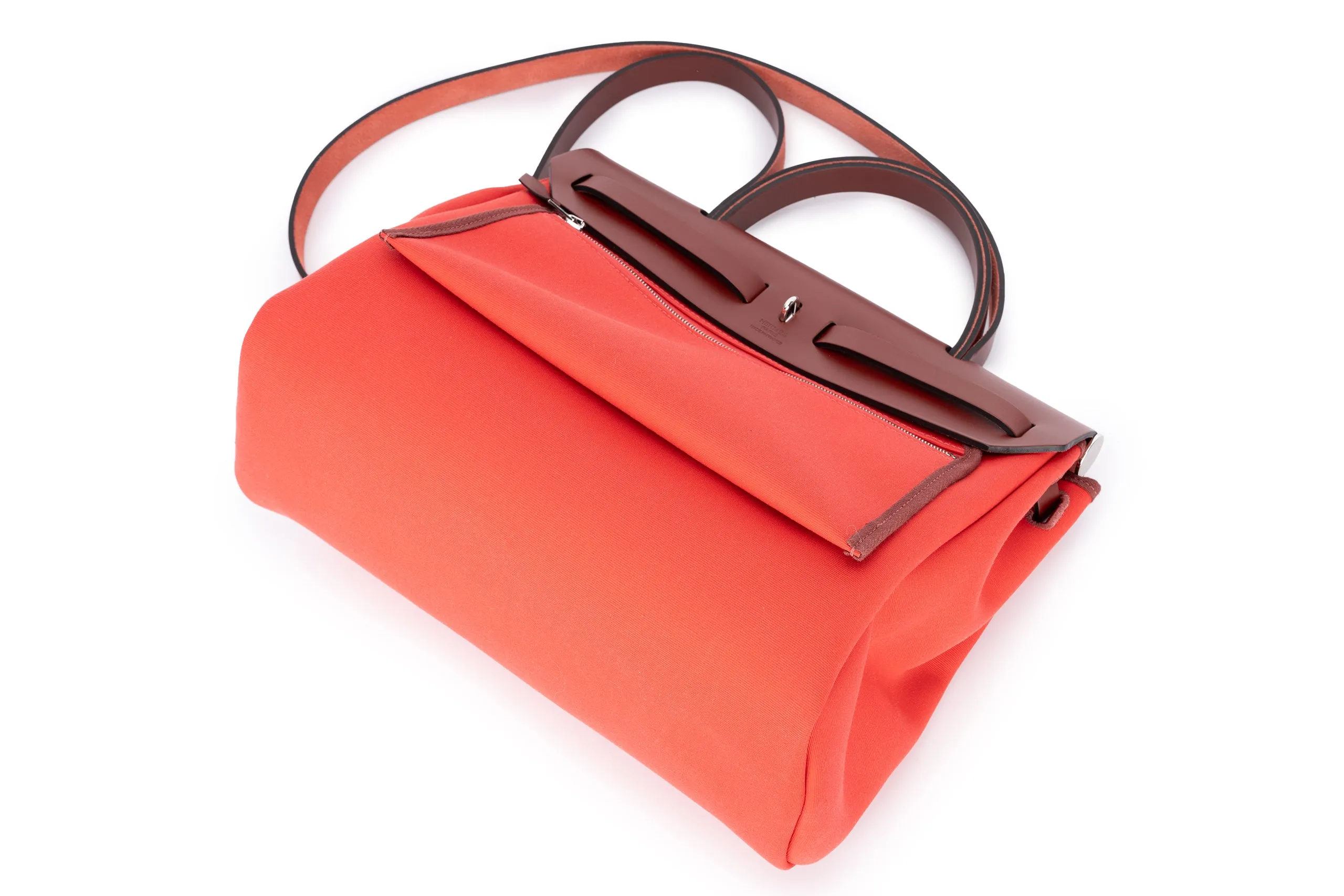 Hermès Herbag Zip 31 Vache Hunter Rouge H Boungainville PHW