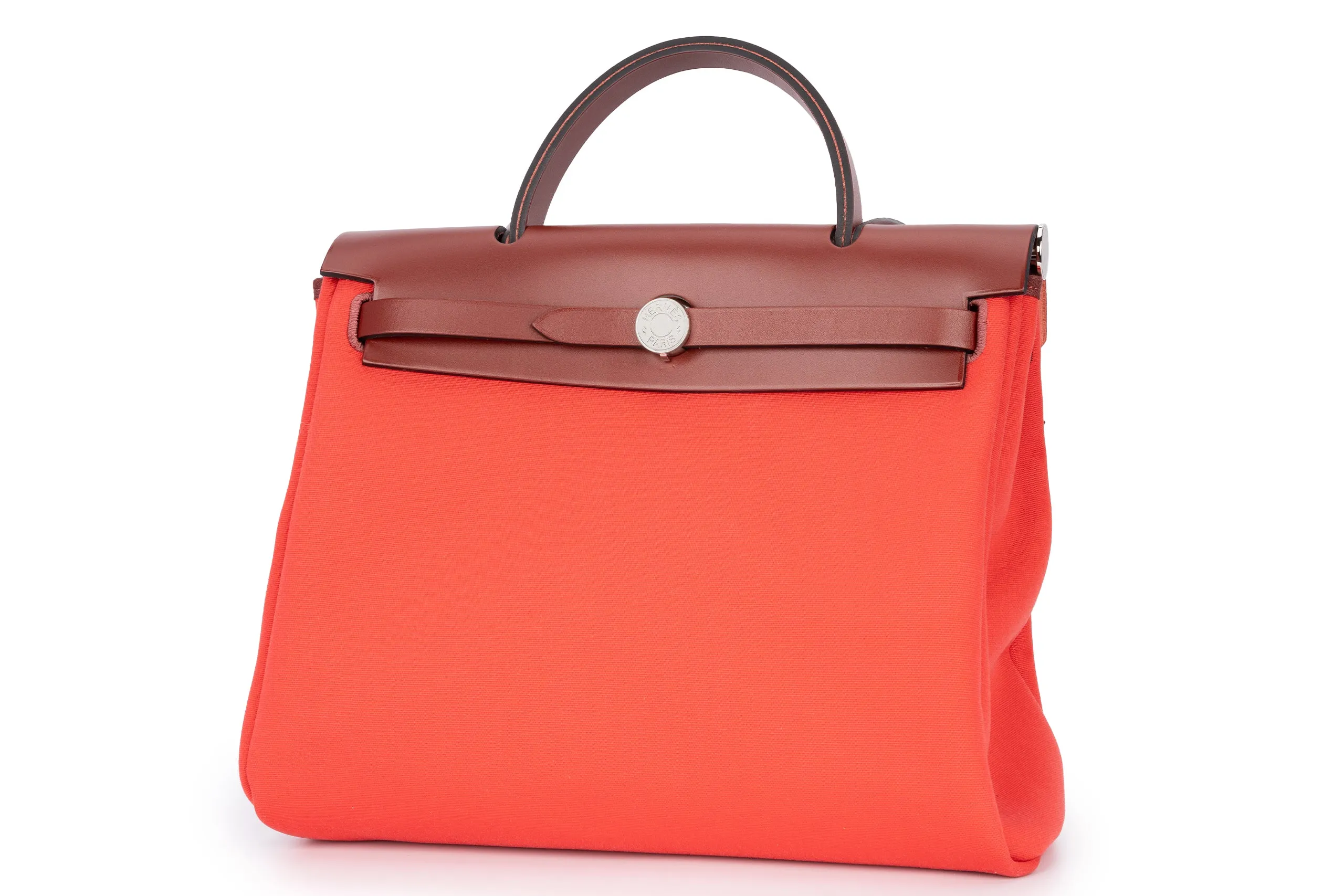 Hermès Herbag Zip 31 Vache Hunter Rouge H Boungainville PHW