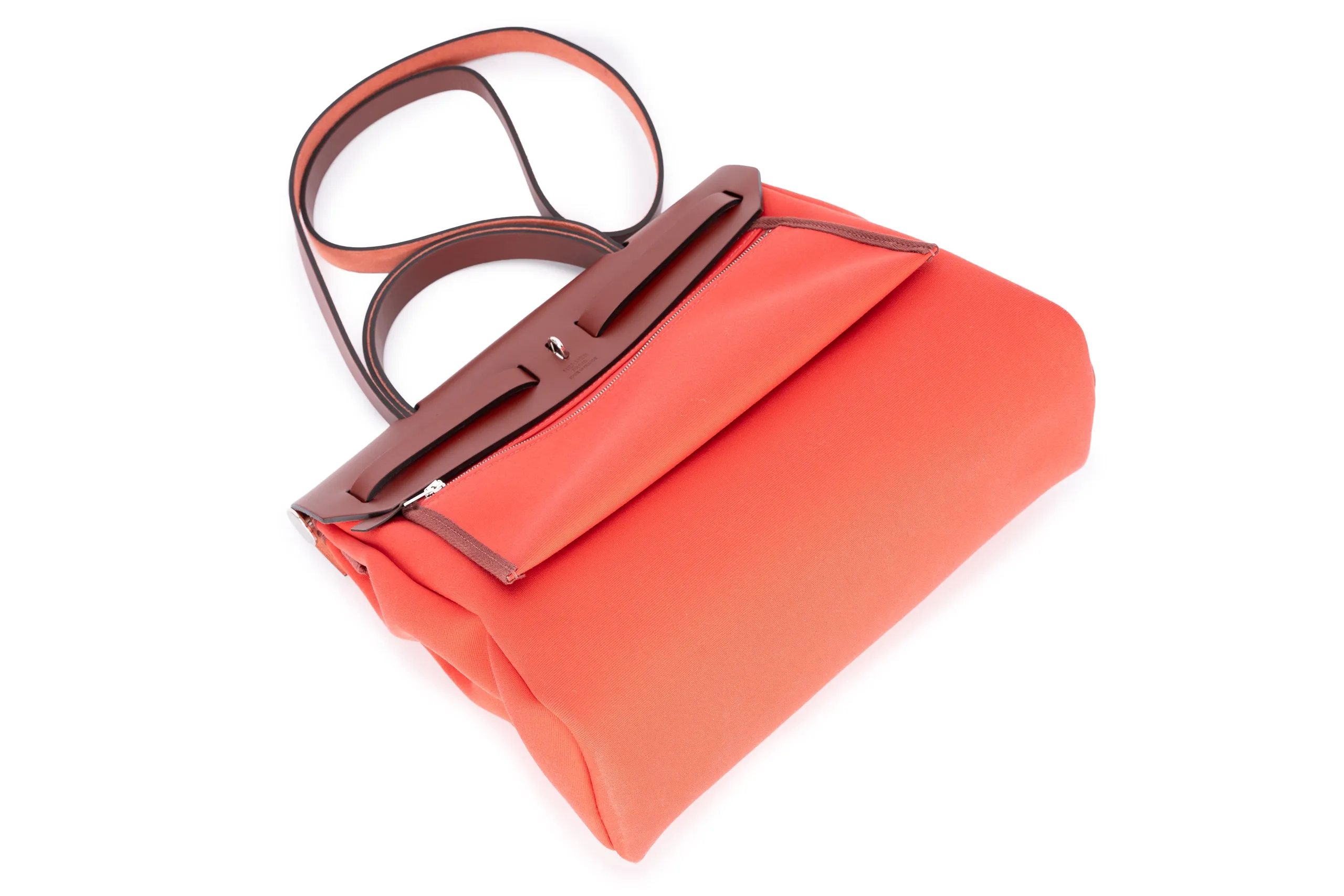 Hermès Herbag Zip 31 Vache Hunter Rouge H Boungainville PHW