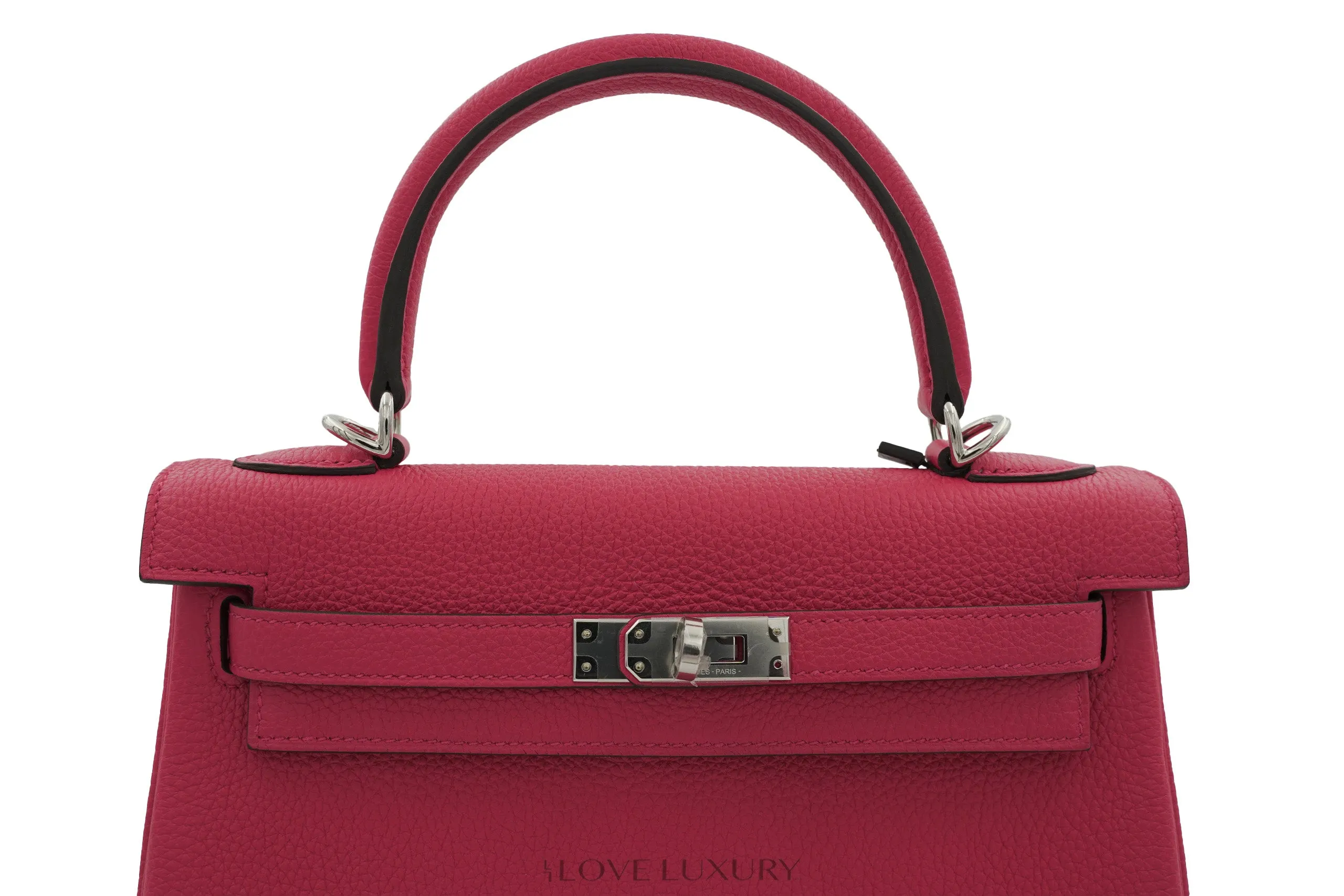 Hermès Kelly 25 Retourne Togo Rose Pop PHW