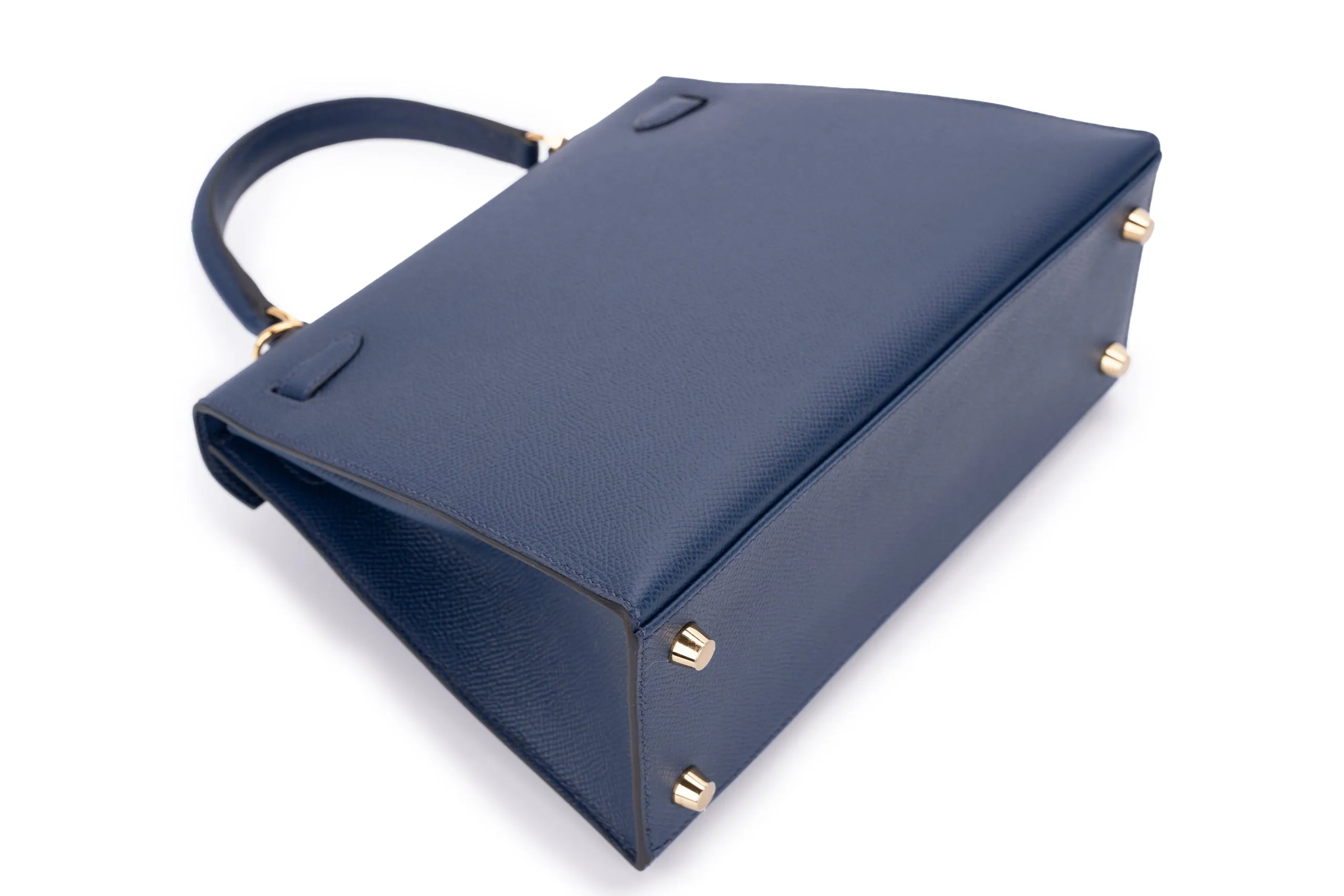 Hermès Kelly 25 Sellier Epsom Bleu Navy GHW