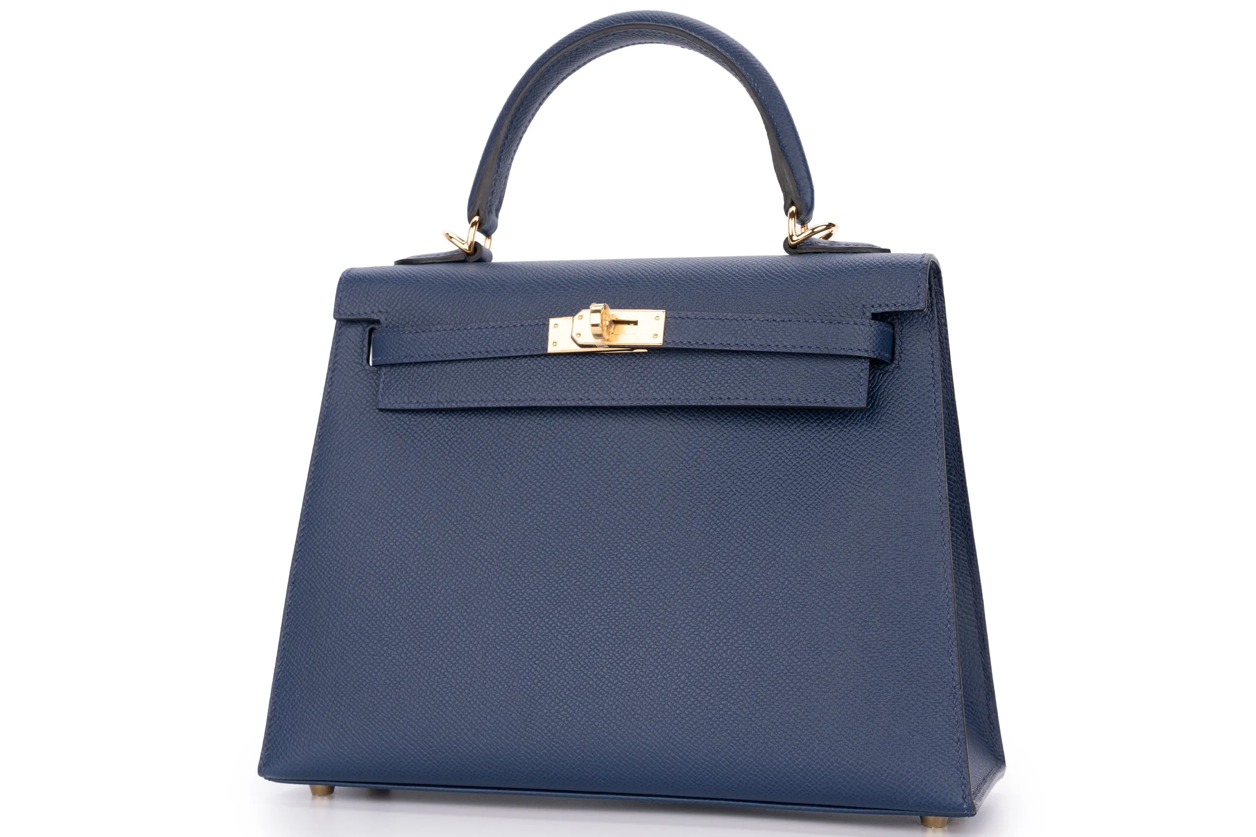 Hermès Kelly 25 Sellier Epsom Bleu Navy GHW