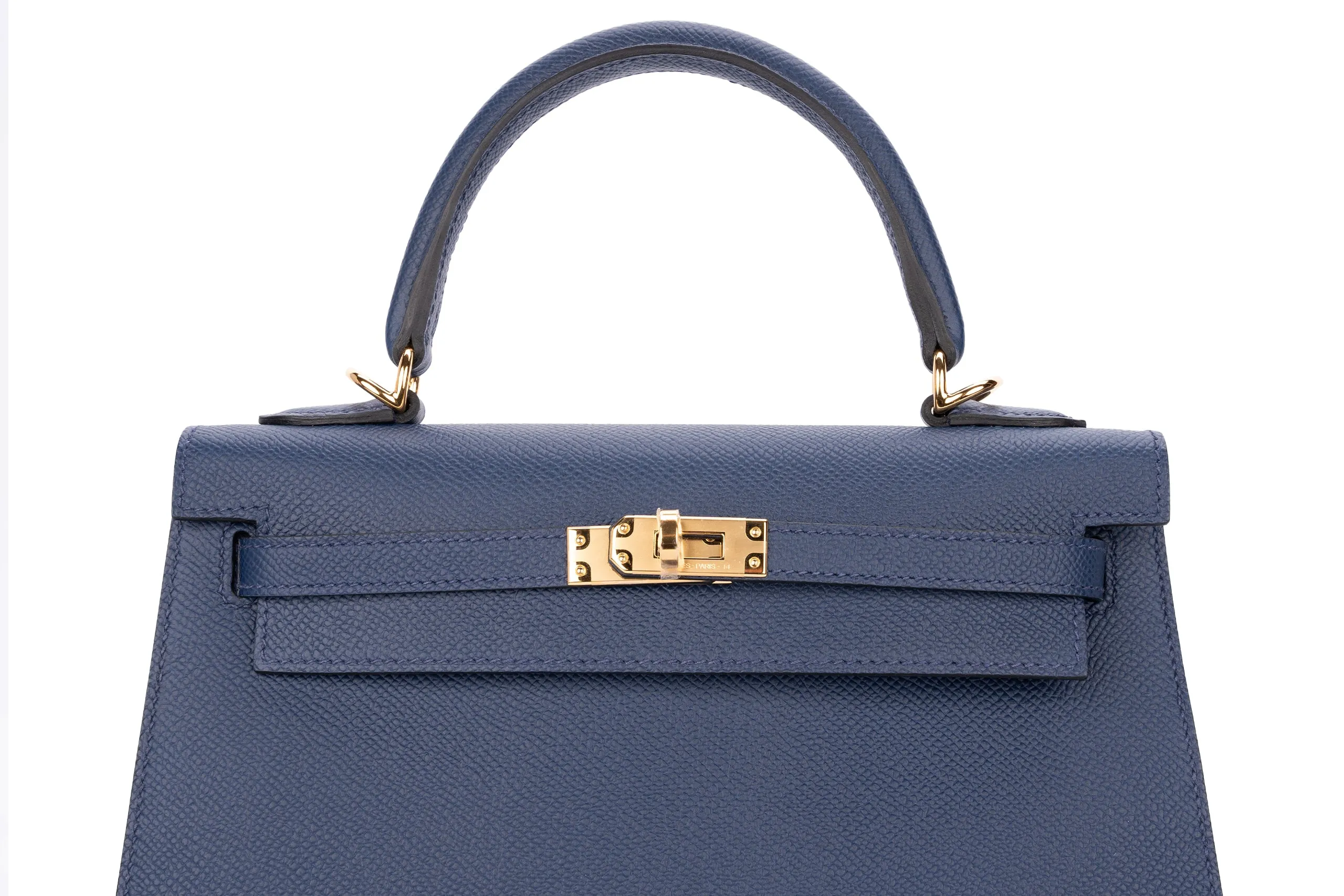 Hermès Kelly 25 Sellier Epsom Bleu Navy GHW