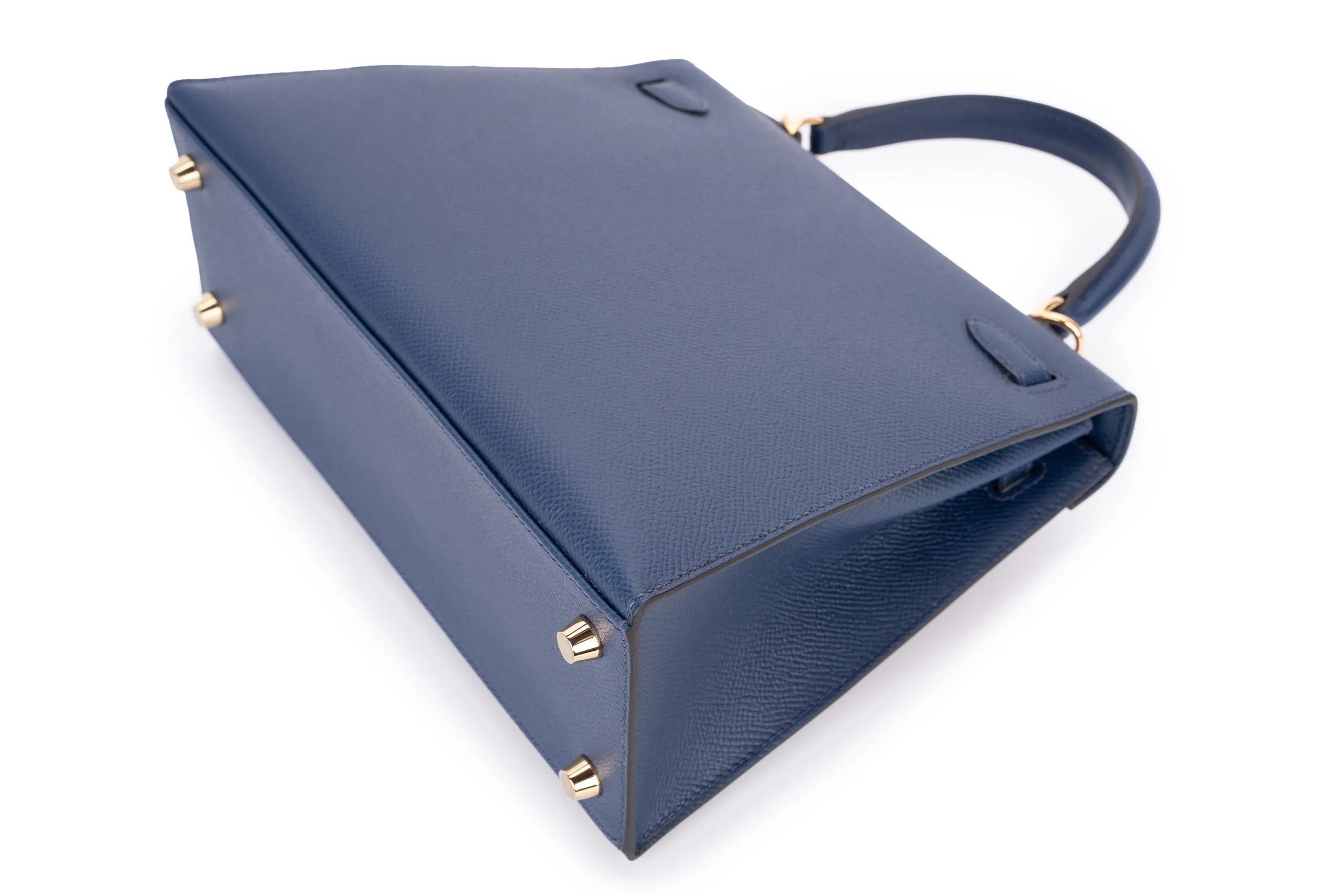 Hermès Kelly 25 Sellier Epsom Bleu Navy GHW