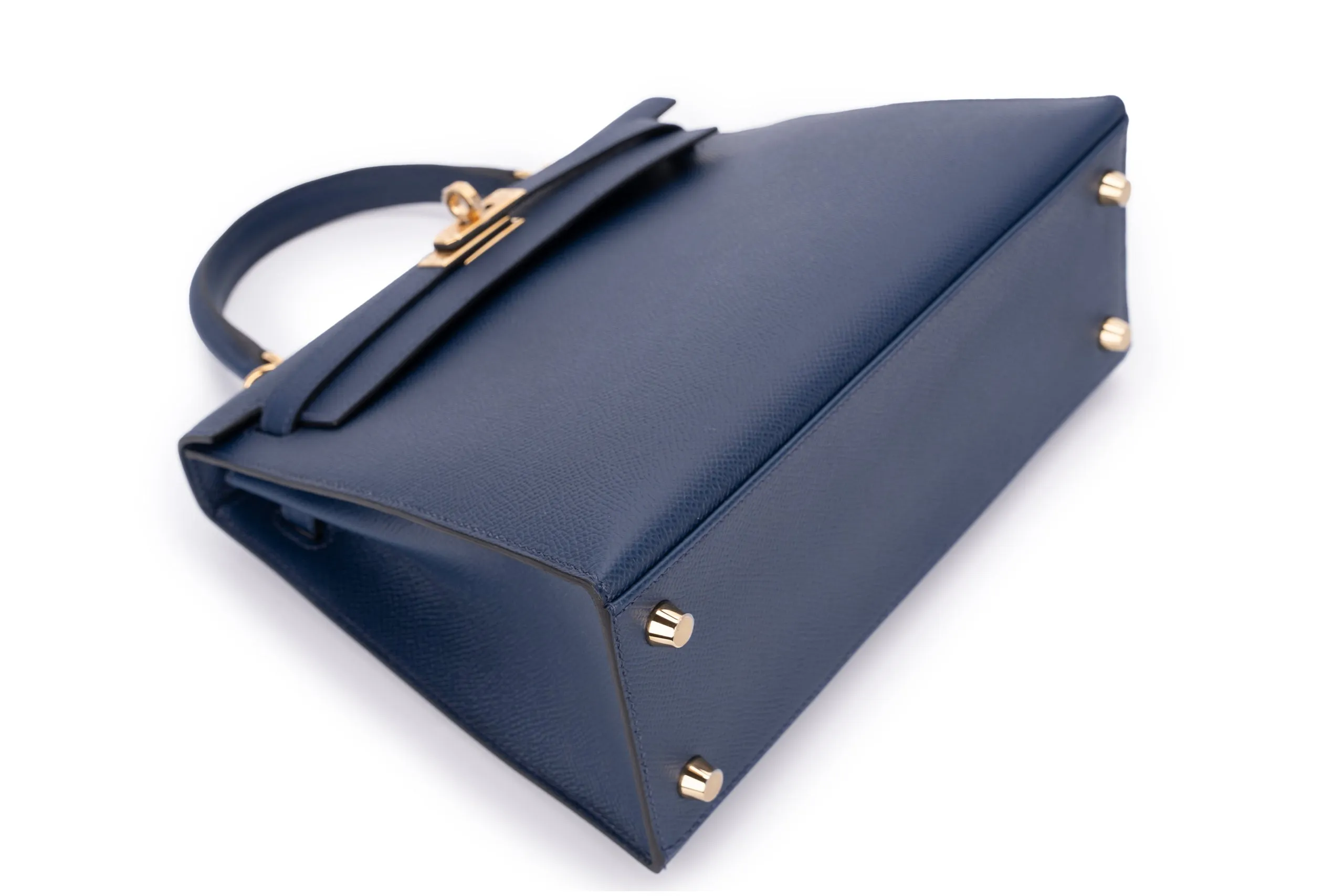 Hermès Kelly 25 Sellier Epsom Bleu Navy GHW