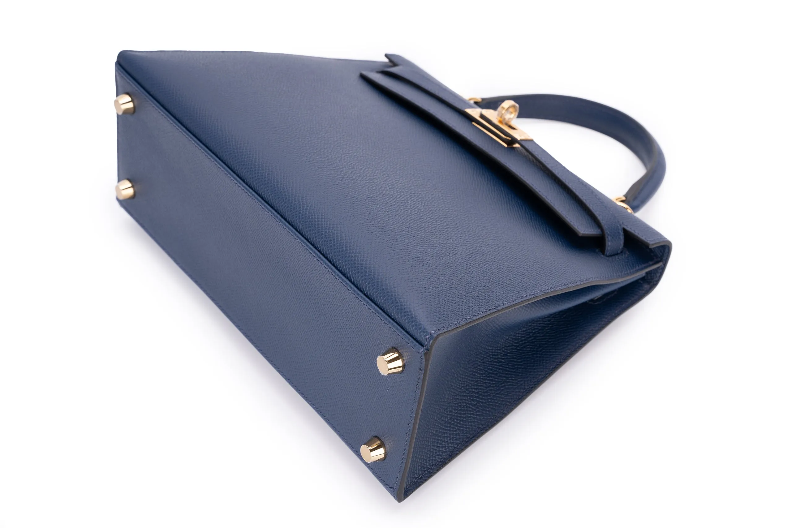 Hermès Kelly 25 Sellier Epsom Bleu Navy GHW