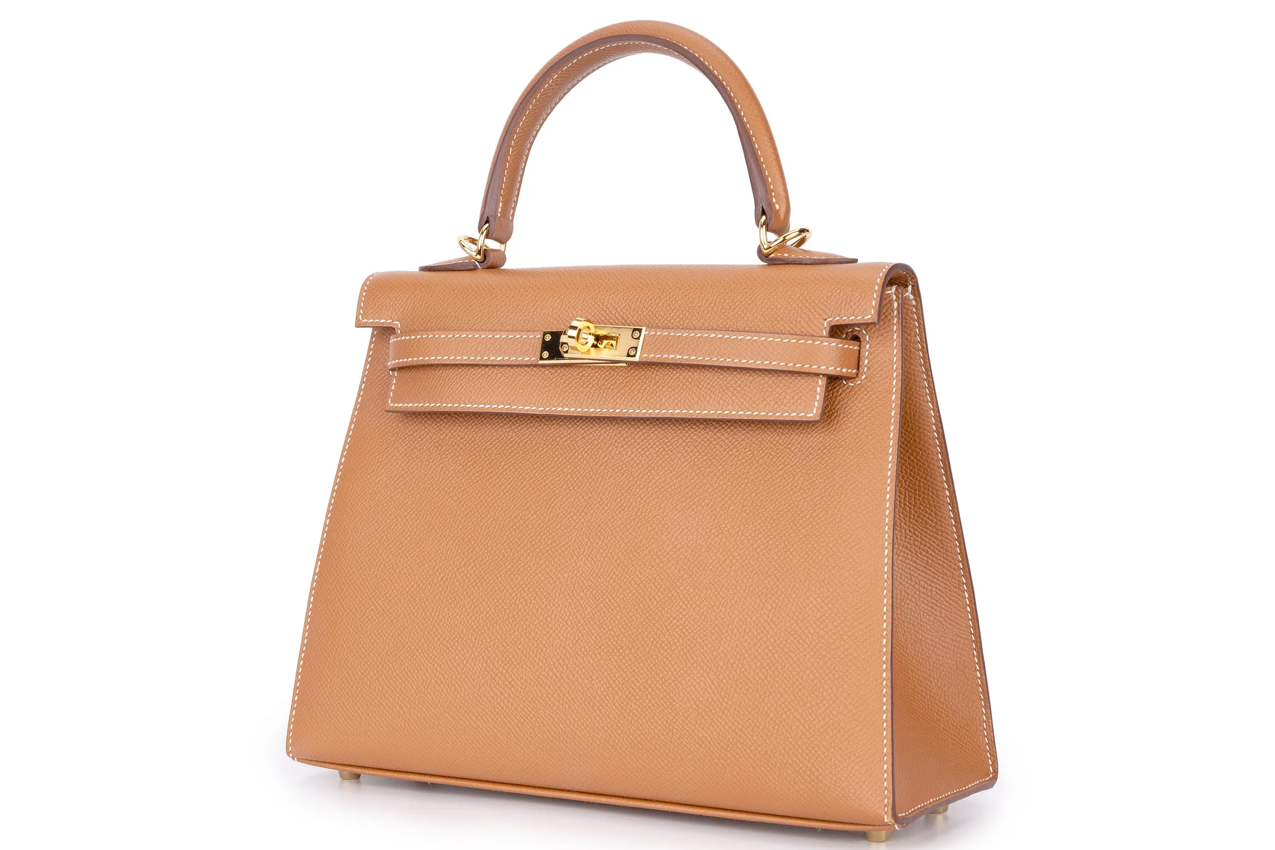 Hermès Kelly 25 Sellier Epsom Gold GHW