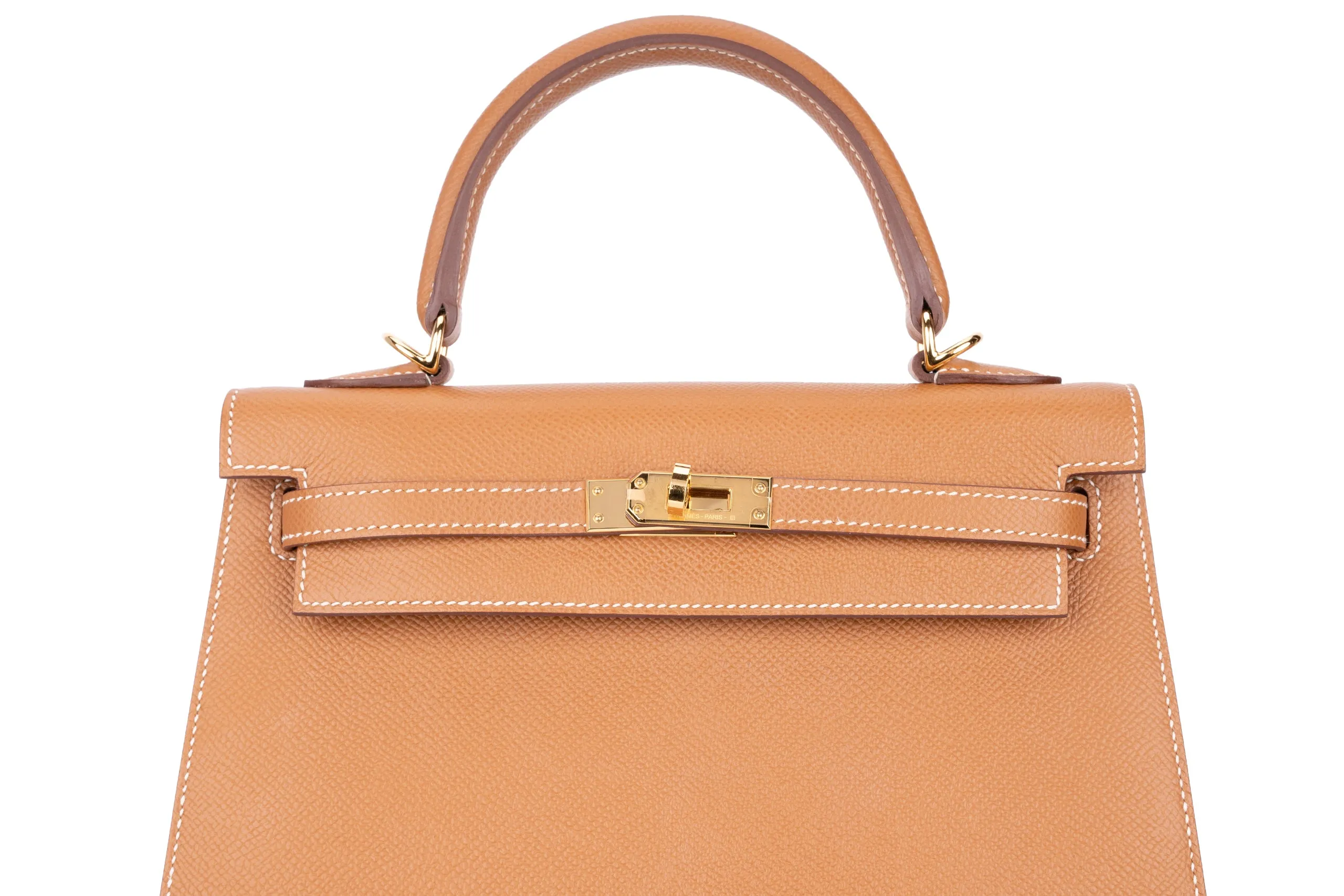 Hermès Kelly 25 Sellier Epsom Gold GHW