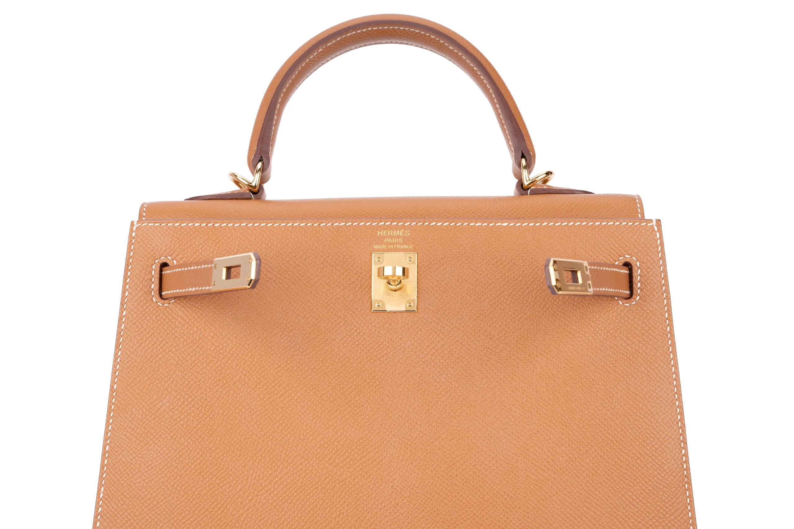Hermès Kelly 25 Sellier Epsom Gold GHW