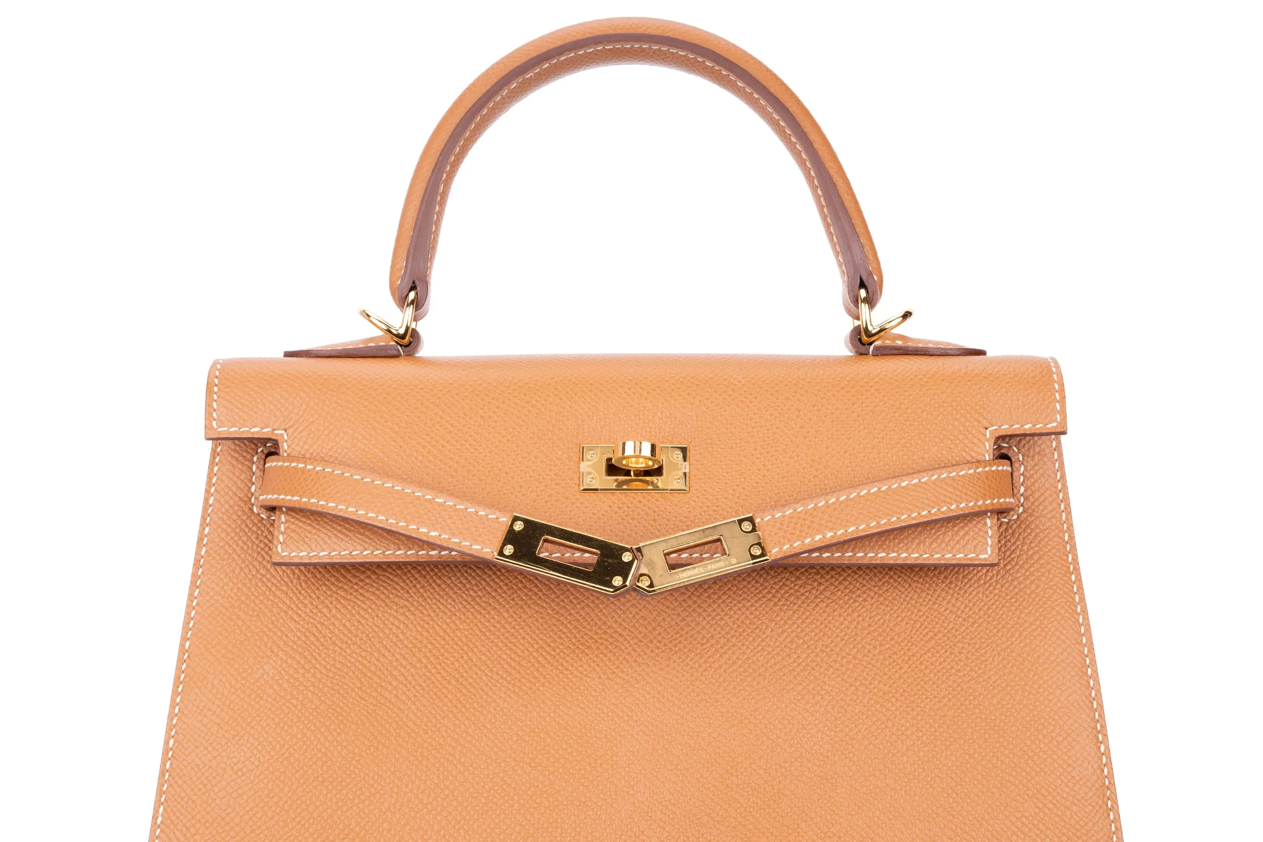 Hermès Kelly 25 Sellier Epsom Gold GHW