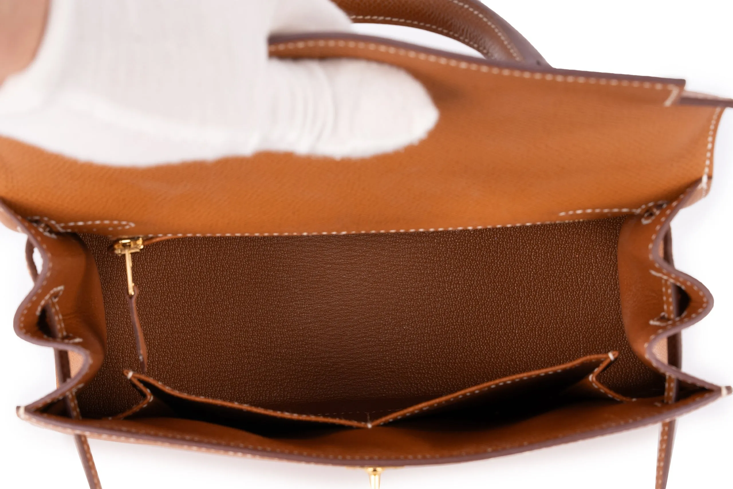 Hermès Kelly 25 Sellier Epsom Gold GHW