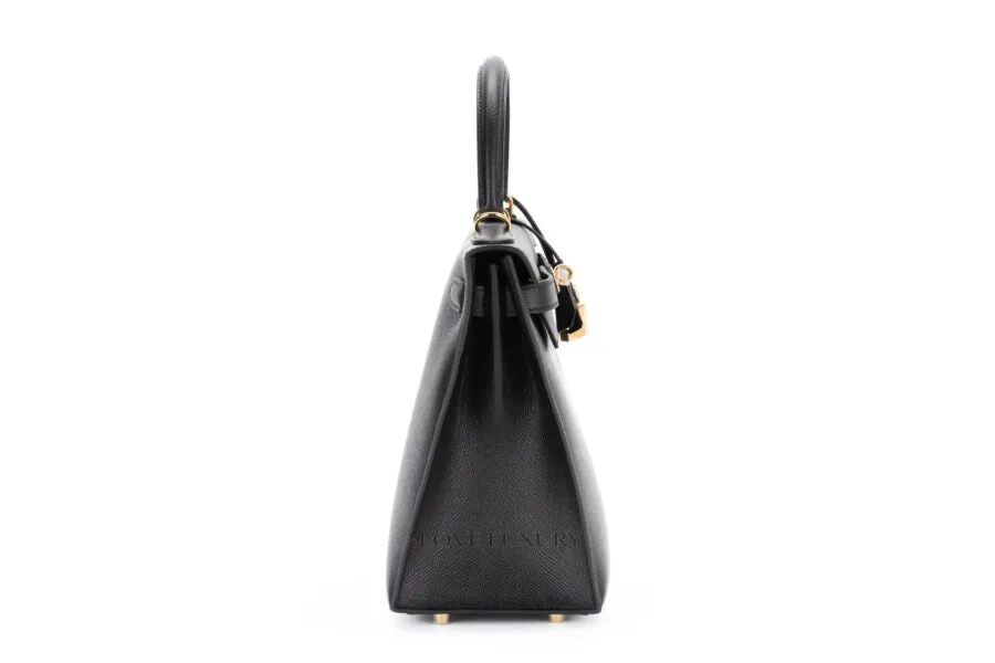 Hermès Kelly 28 Black Epsom Sellier Ghw