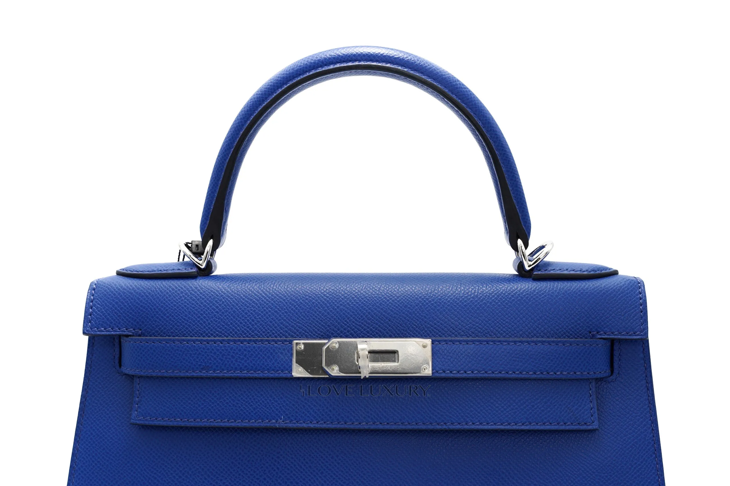 Hermès Kelly 28 Sellier Epsom Royal Blue PHW