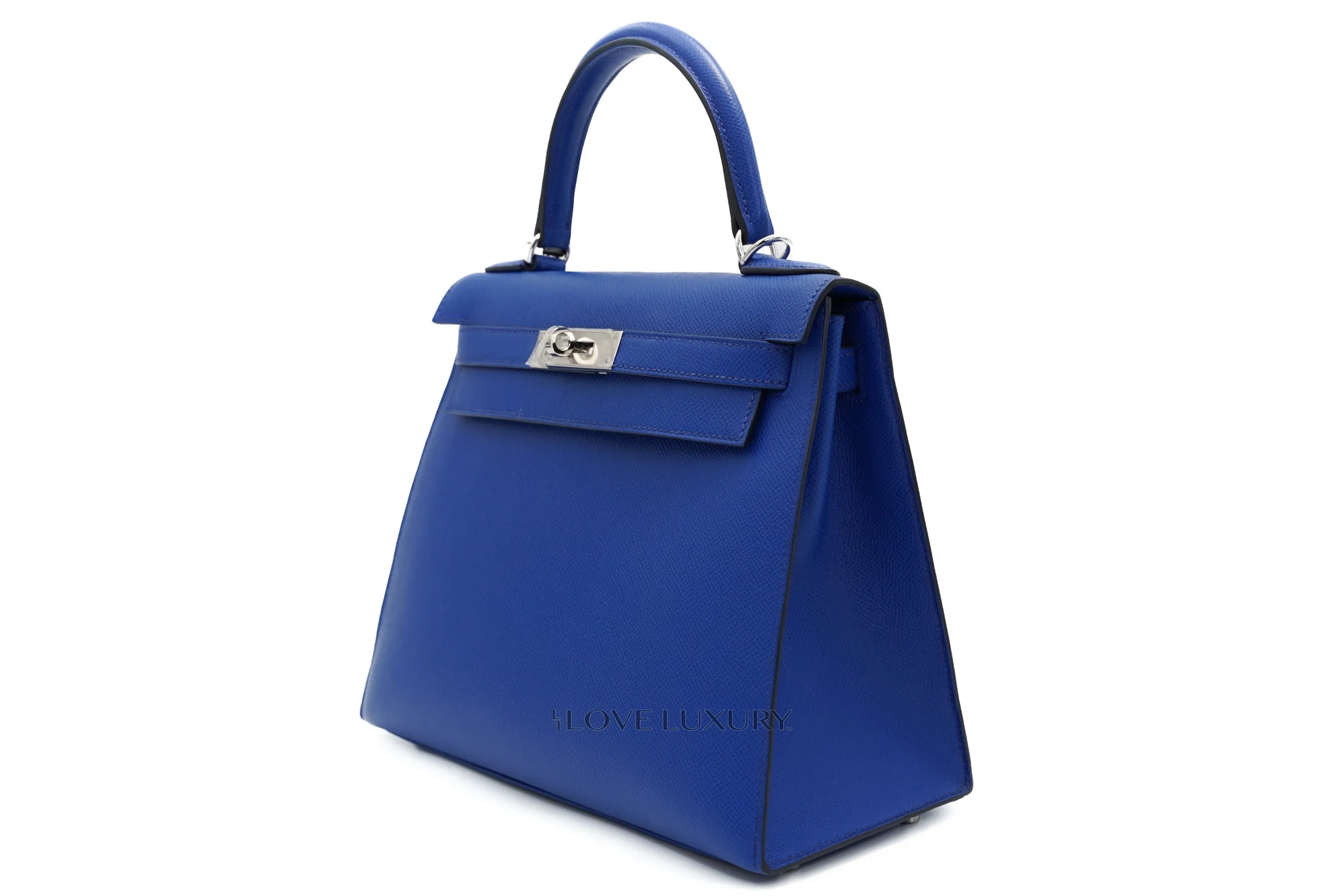Hermès Kelly 28 Sellier Epsom Royal Blue PHW