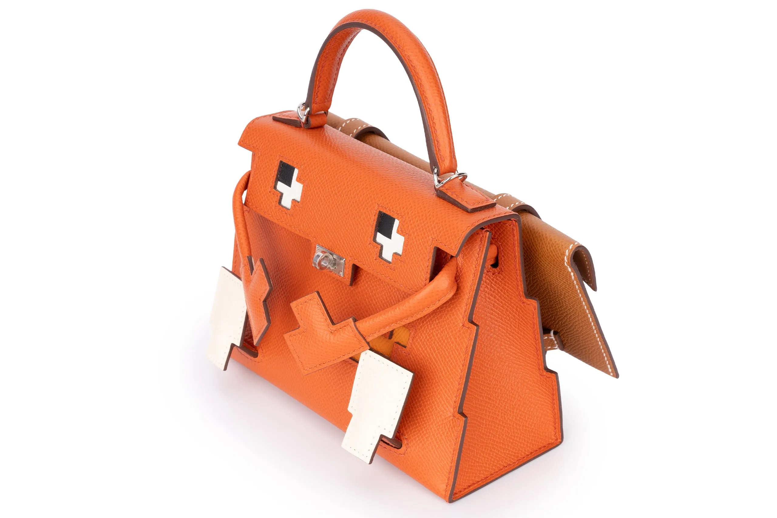 Hermès Kelly Picto Doll Epsom Terre Beteau/Gold PHW