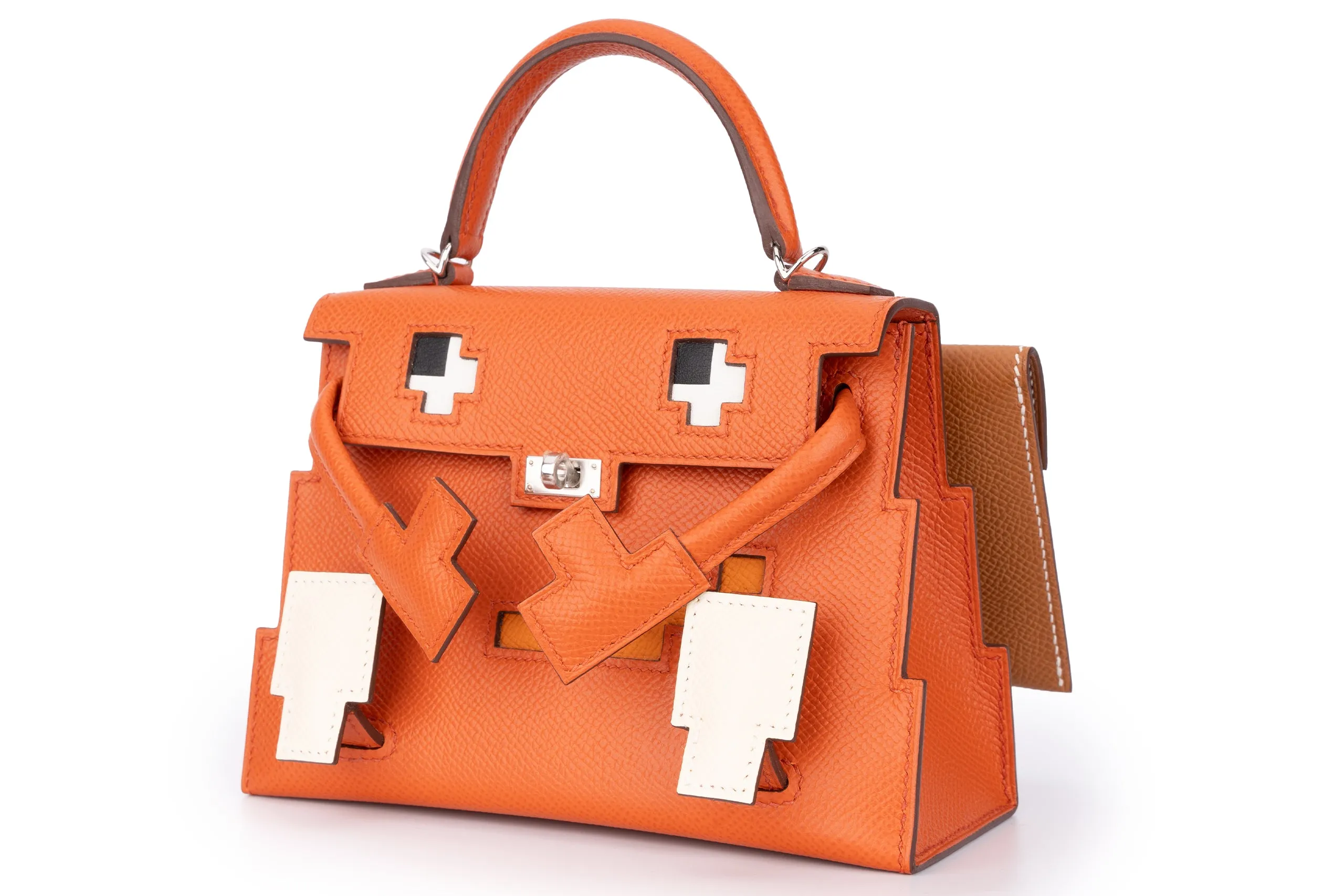 Hermès Kelly Picto Doll Epsom Terre Beteau/Gold PHW